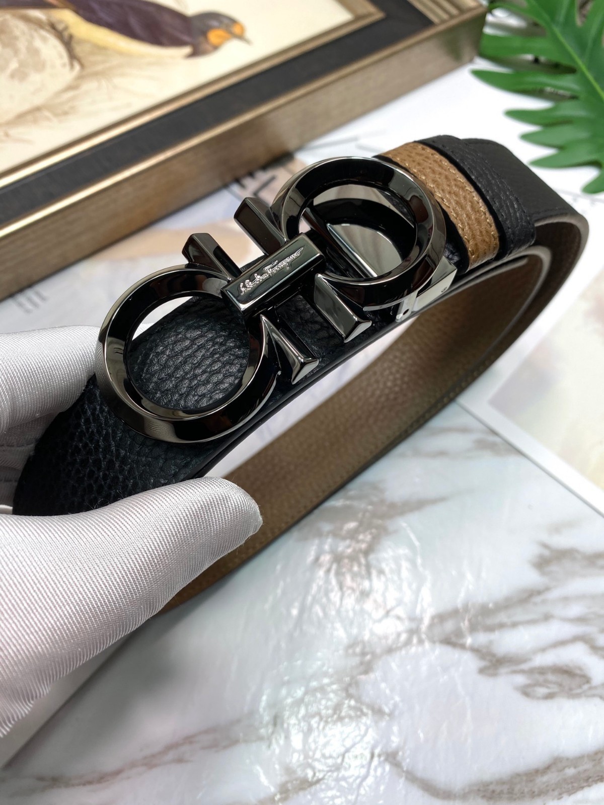 ferragamo belt authentic men