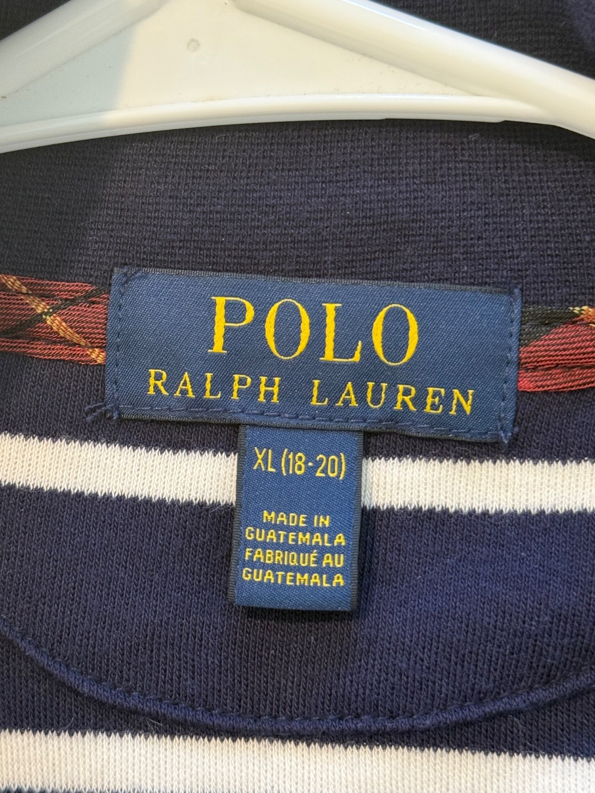 LOT of Boys Ralph Lauren Polo Oxford Shirt (16) & 1/4 Zip Sweater (18-20) EUC