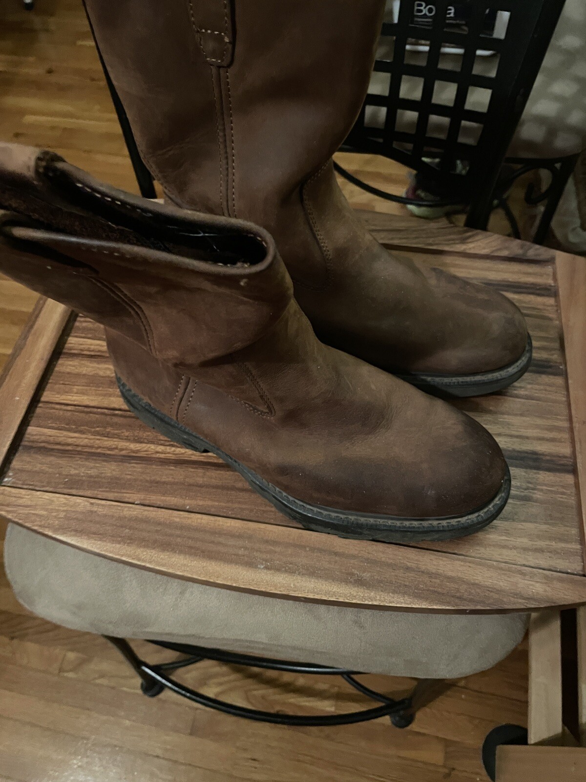 Wolverine Wellington W04727 Men’s Brown Leather Work Western Boots – Size 11