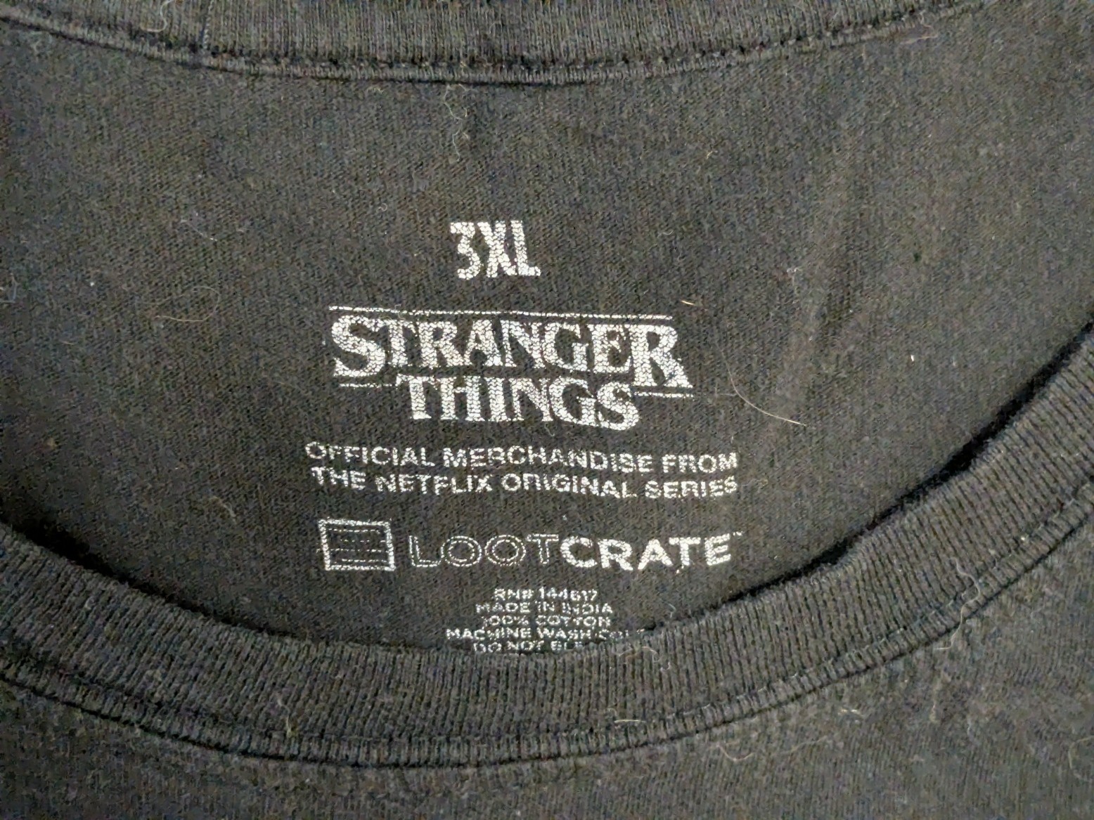 3XL Junior Girl’s Loot Crate Stranger Things Eleven EL Netflix Shirt