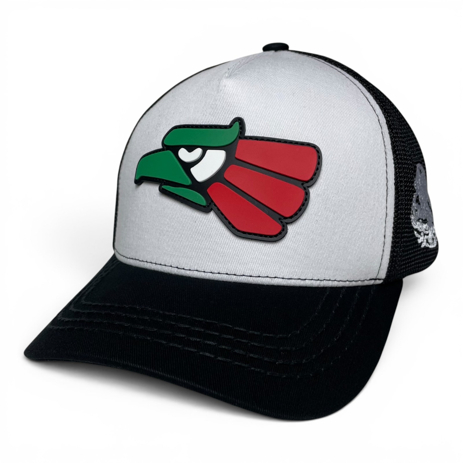 Hecho en Mexico PVC Eagle Patch Mesh Back Baseball Cap