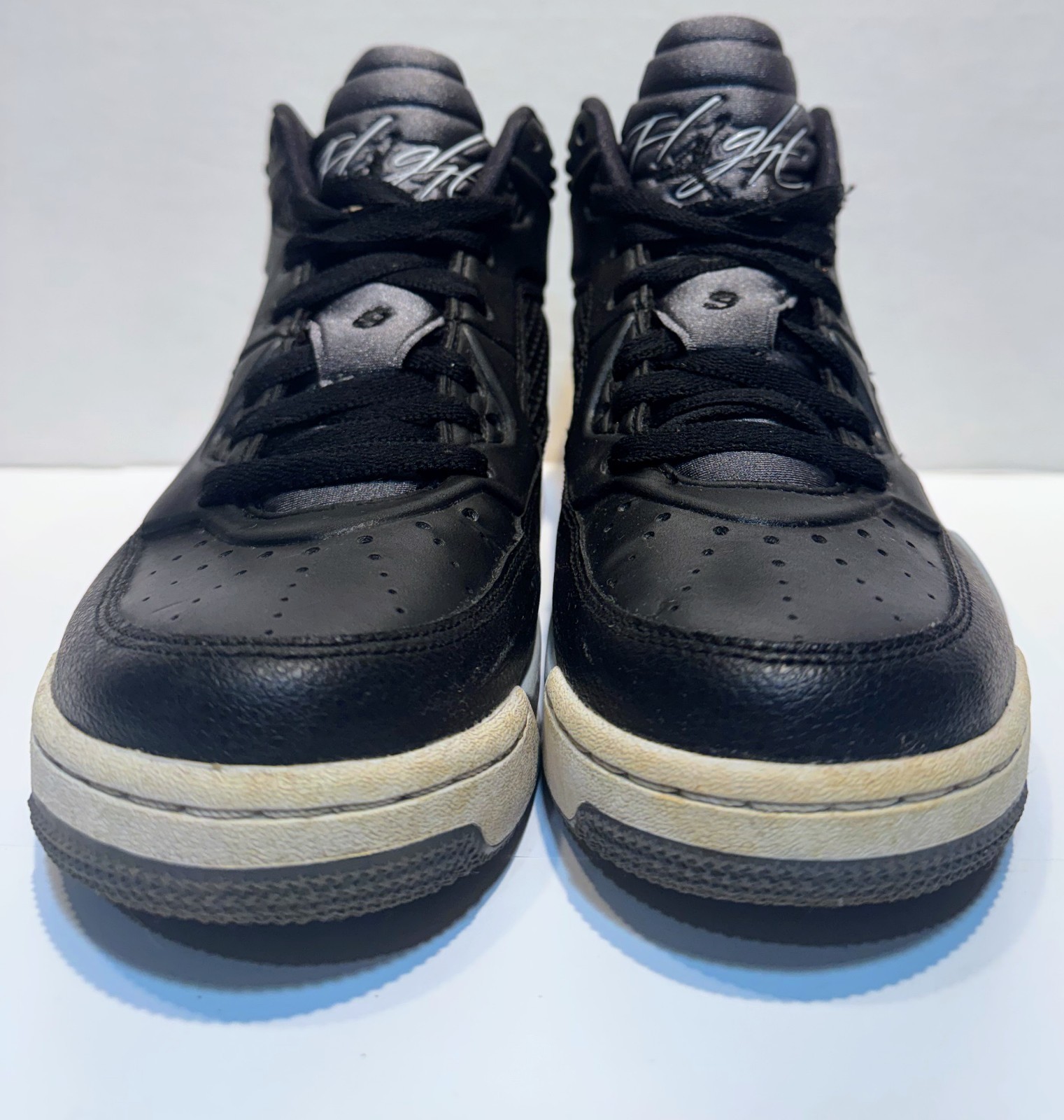 NIKE AIR JORDAN FLIGHT SNEAKERS 4.5Y BLACK & WHITE YOUTH BOY or GIRL