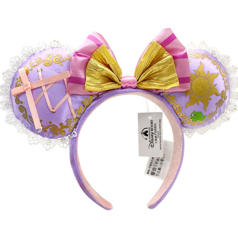 Disney Parks Rapunzel Cinderella Belle Minnie Mickey Ears Magical Bow Headband