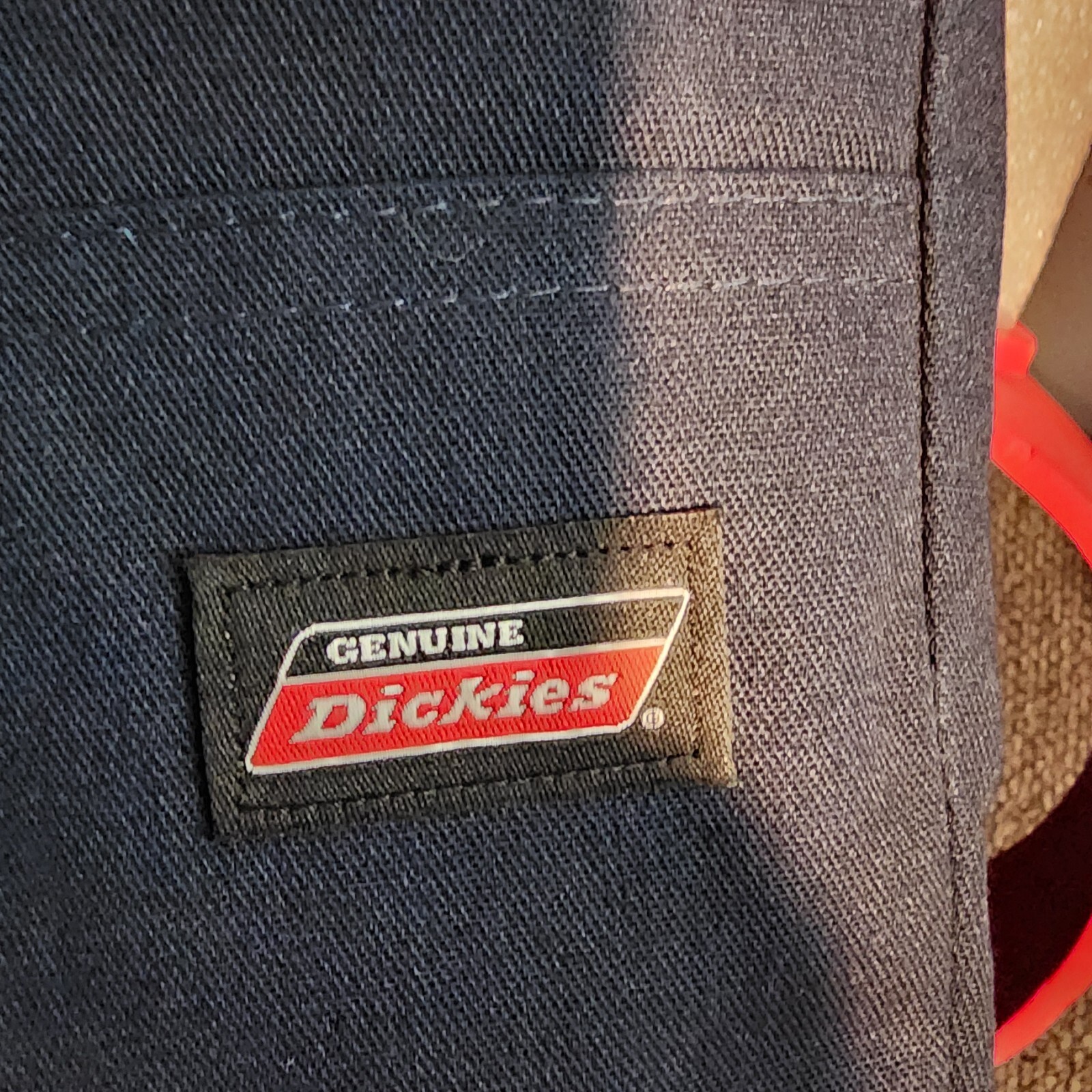 DICKIES Mens DOUBLE KNEE 7118738DN Navy Blue Work Pants 34×30 Loose Straight Leg
