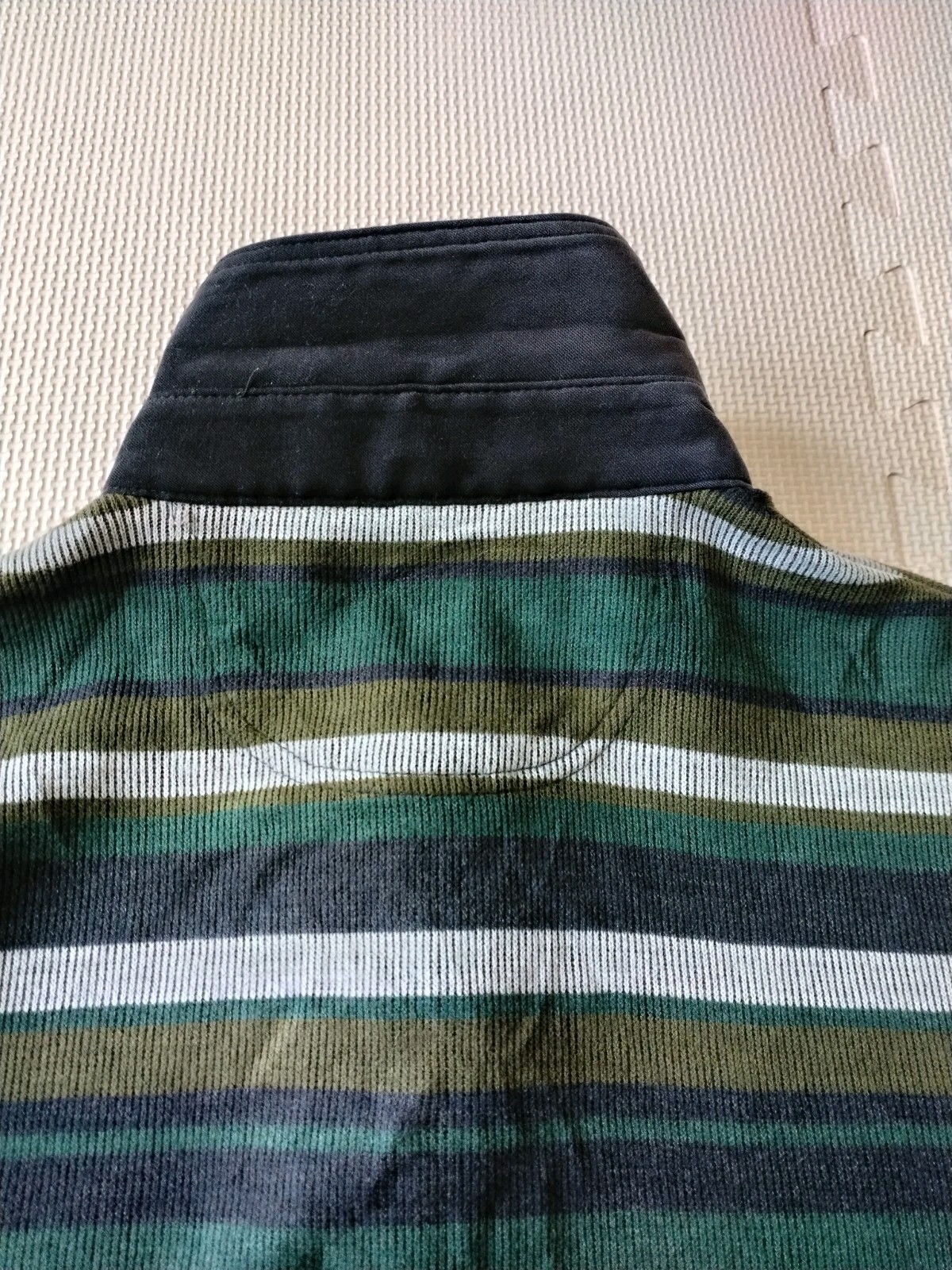 Lyle & Scott Black Label Striped Collared Knit Sweater Wool Blend Japan…