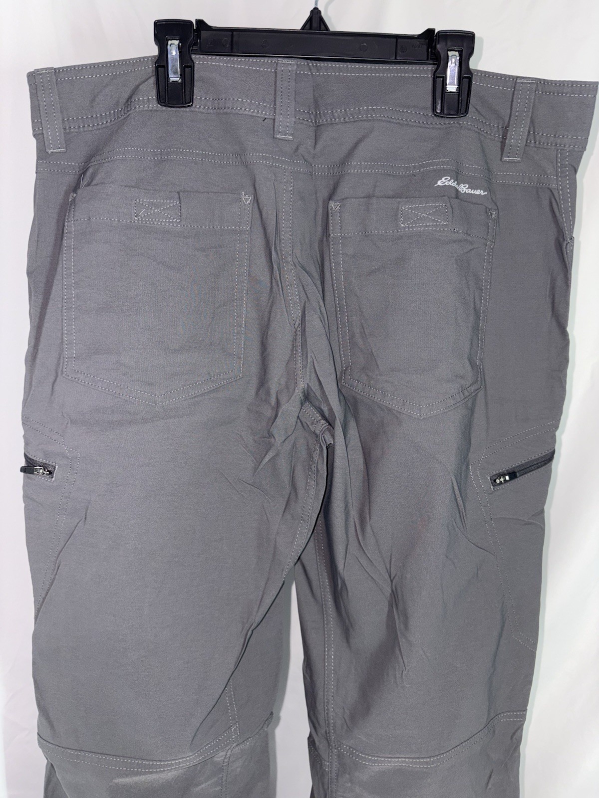 Eddie Bauer First Ascent Pants Mens 35×34 Gray Nylon Stretch Hiking Outdoor