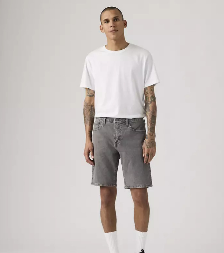 Levi’s 405 Standard 10″ Men’s Shorts, Greyscale – Grey