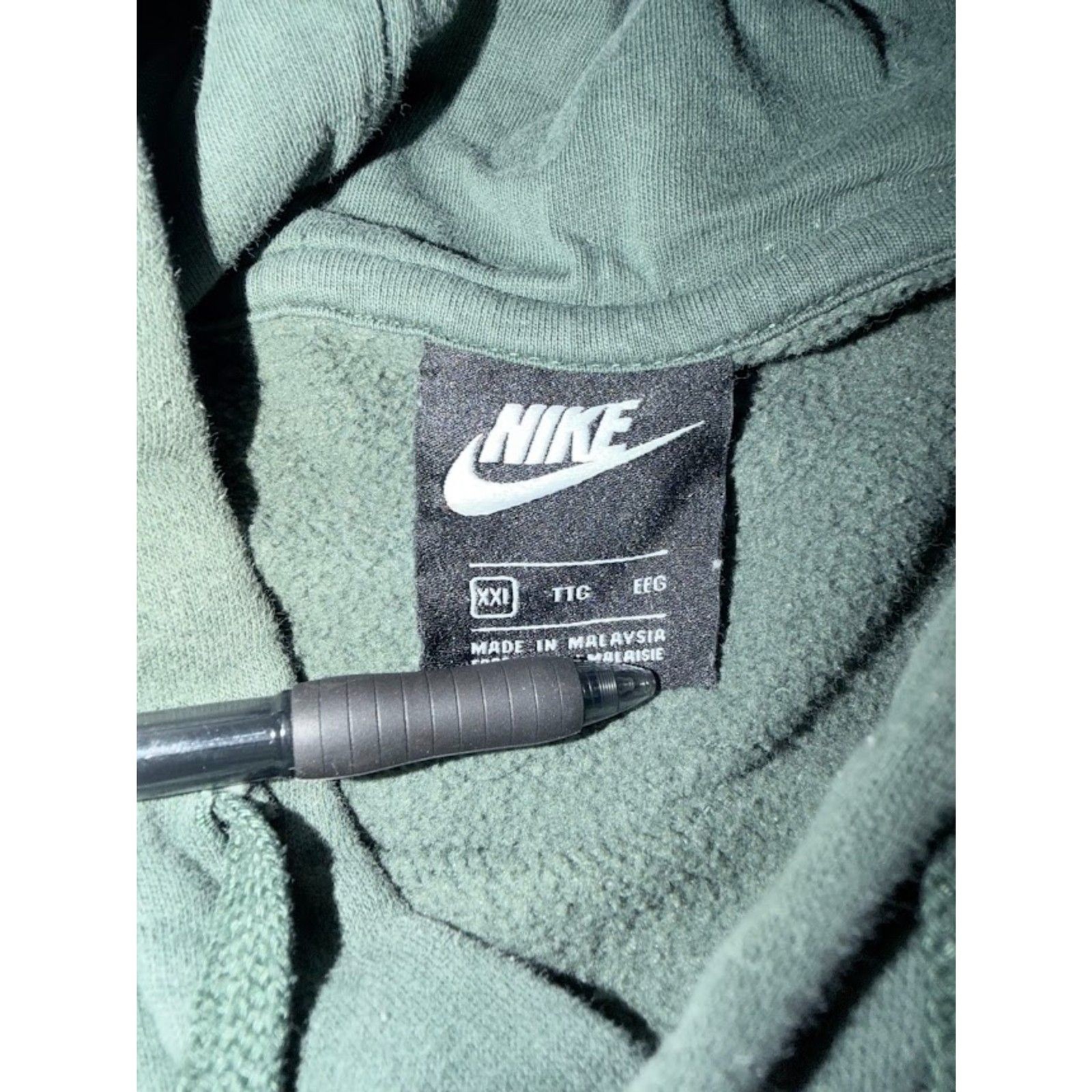 Men’s Nike Sage Green Pullover Hoodie Size XXL