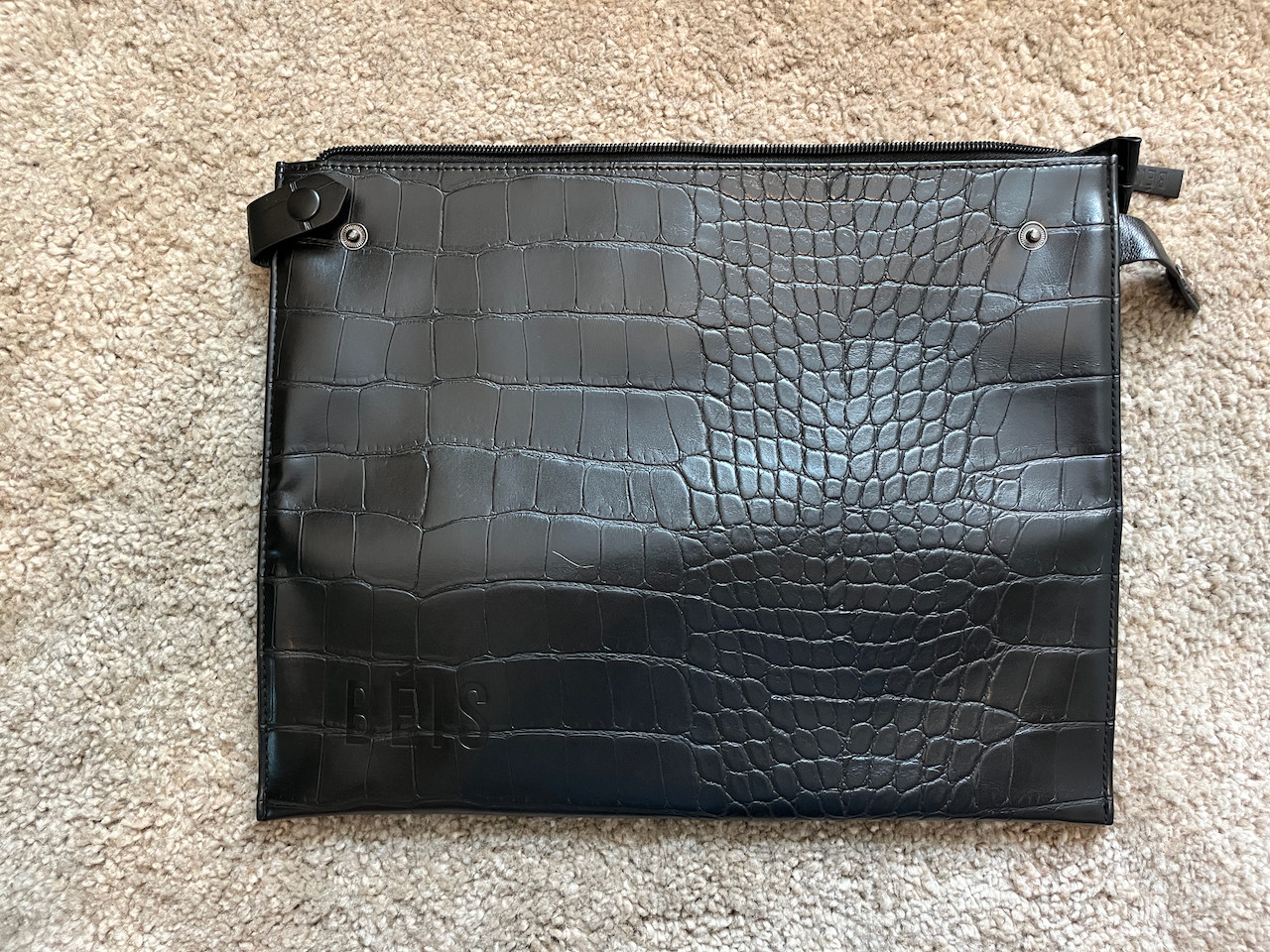 BEIS Black Work Tote – Large Structured Shouldered Bag – Laptop & Travel