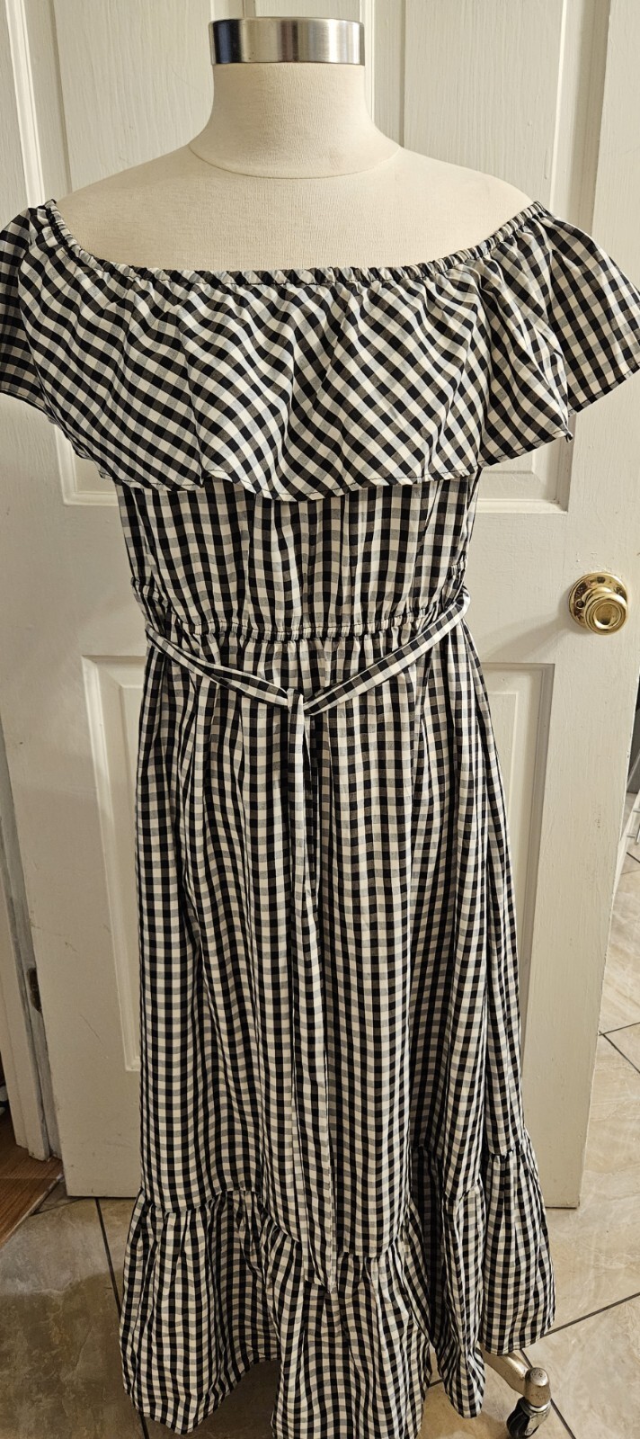ACE ELEMENT MAXIE DRESS CORE JET BLACK/BRIGHT WHITE SIZE XL