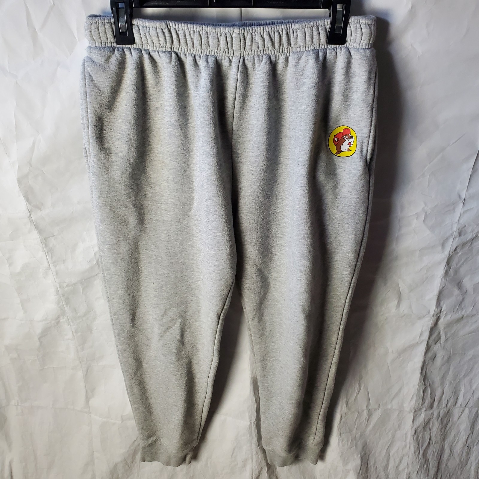 Buc-ee’s Sweatpants Unisex Adult L Gray Fleece Joggers Active Pants Gas Station