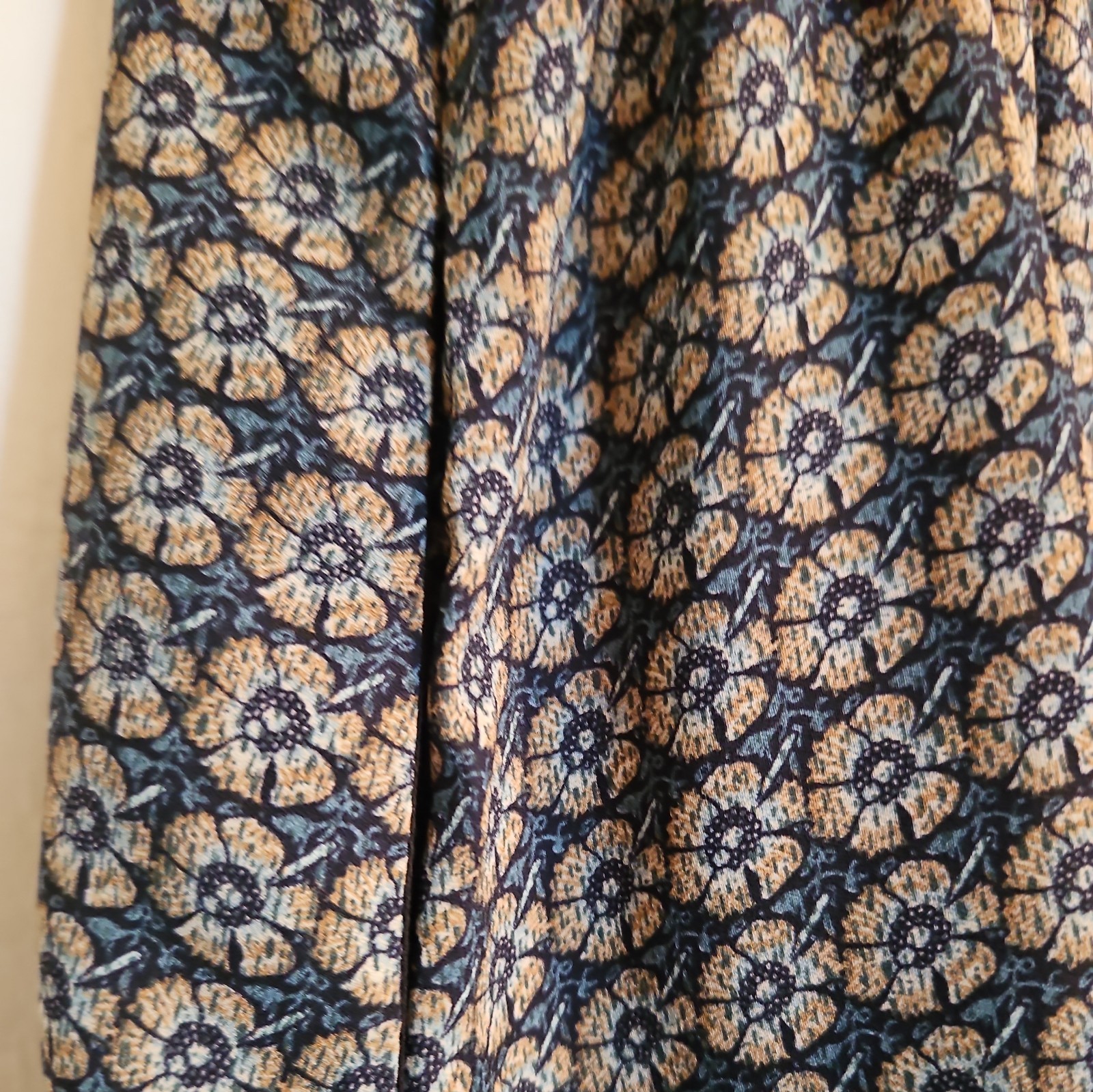 Shift Dress by Olivaceous in Blue Floral with Ombre Hem in Size Small