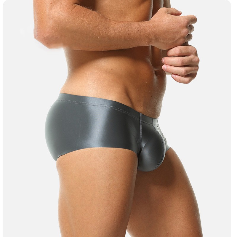 Men’s Silky Satin Underwear Shiny Boxer Shorts Briefs Low Rise Panties Trunks.