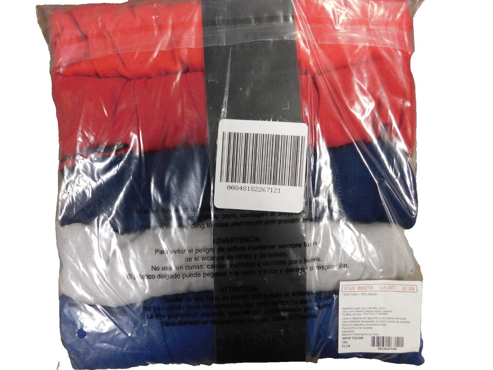 Dickies Boxer Briefs Mens Small 28-30 , 5 Pack ,Assorted Colors