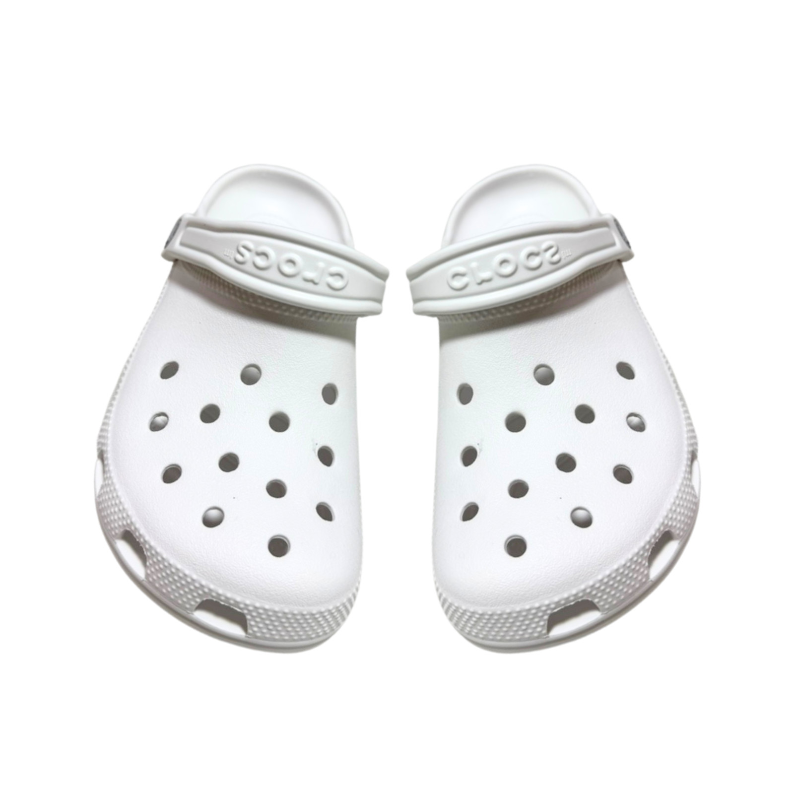 White Crocs Classic Clog Unisex Slip-On Sandals