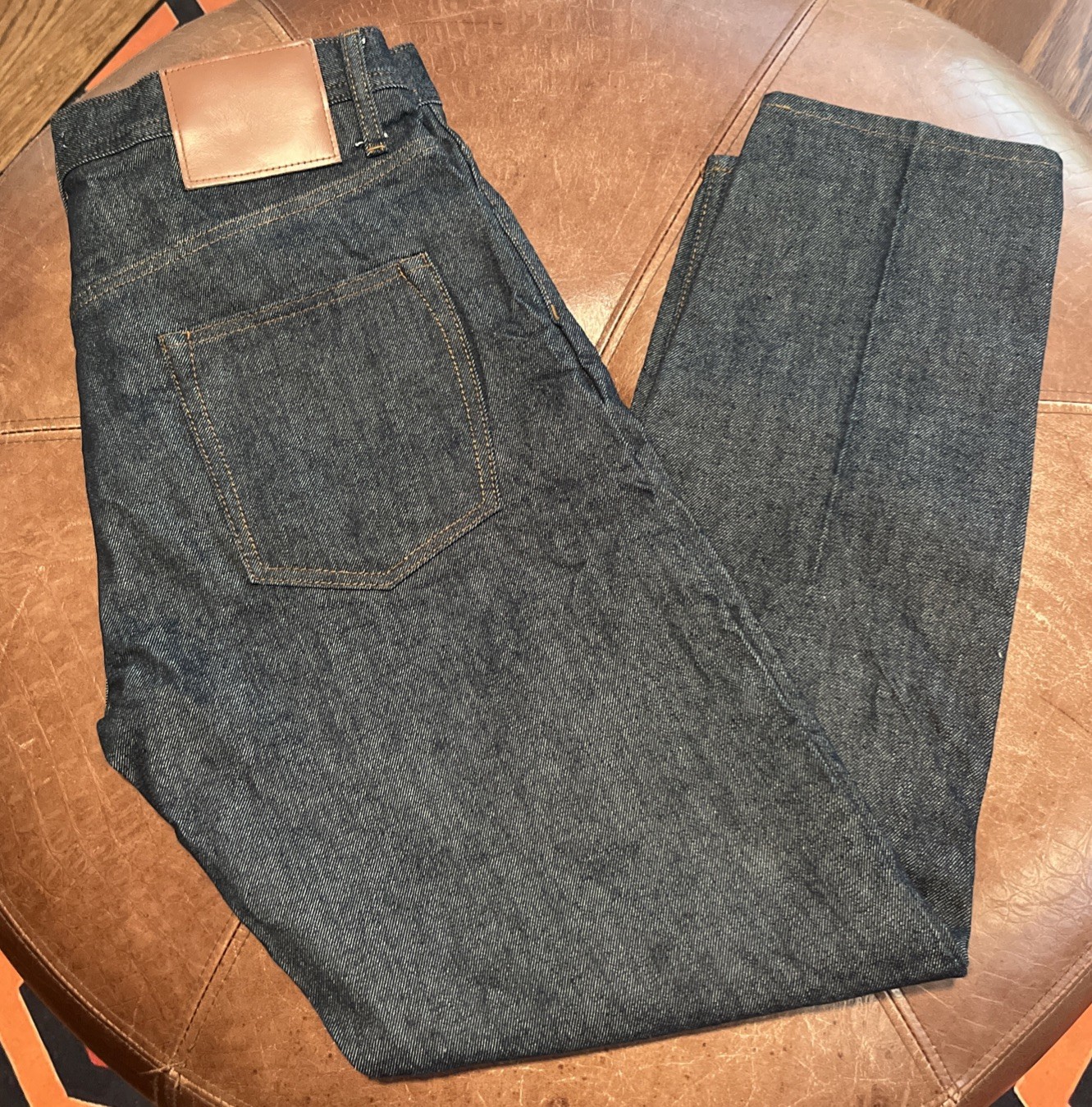 The Unbranded Brand UB601 34×30 Men’s 14.5 Oz Raw Selvedge Denim Jeans