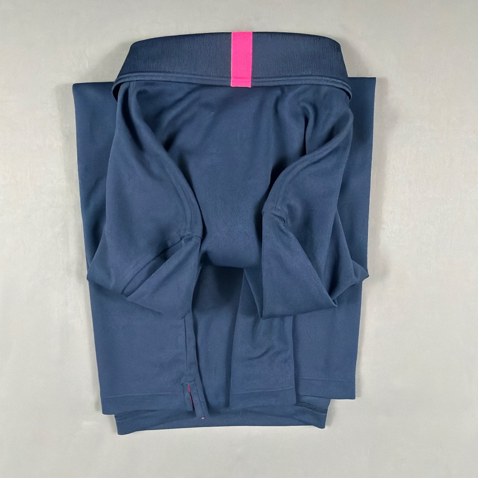 G/Fore G4 Golf Shirt Polo Sleeve Logo Large Twilight Polyester Spandex MSRP $120