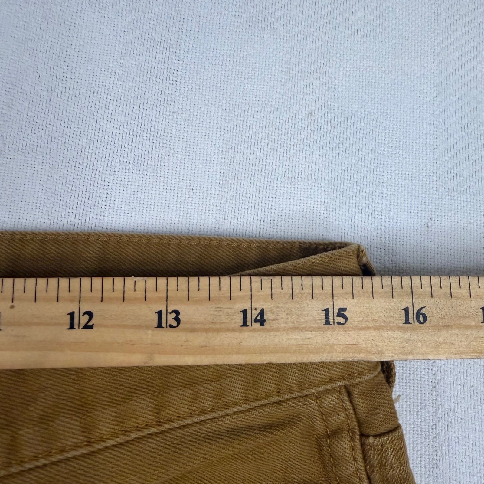 J.Crew Mens The Sutton Straight Fit Pants Tobacco Brown 32×34 Cotton Twill