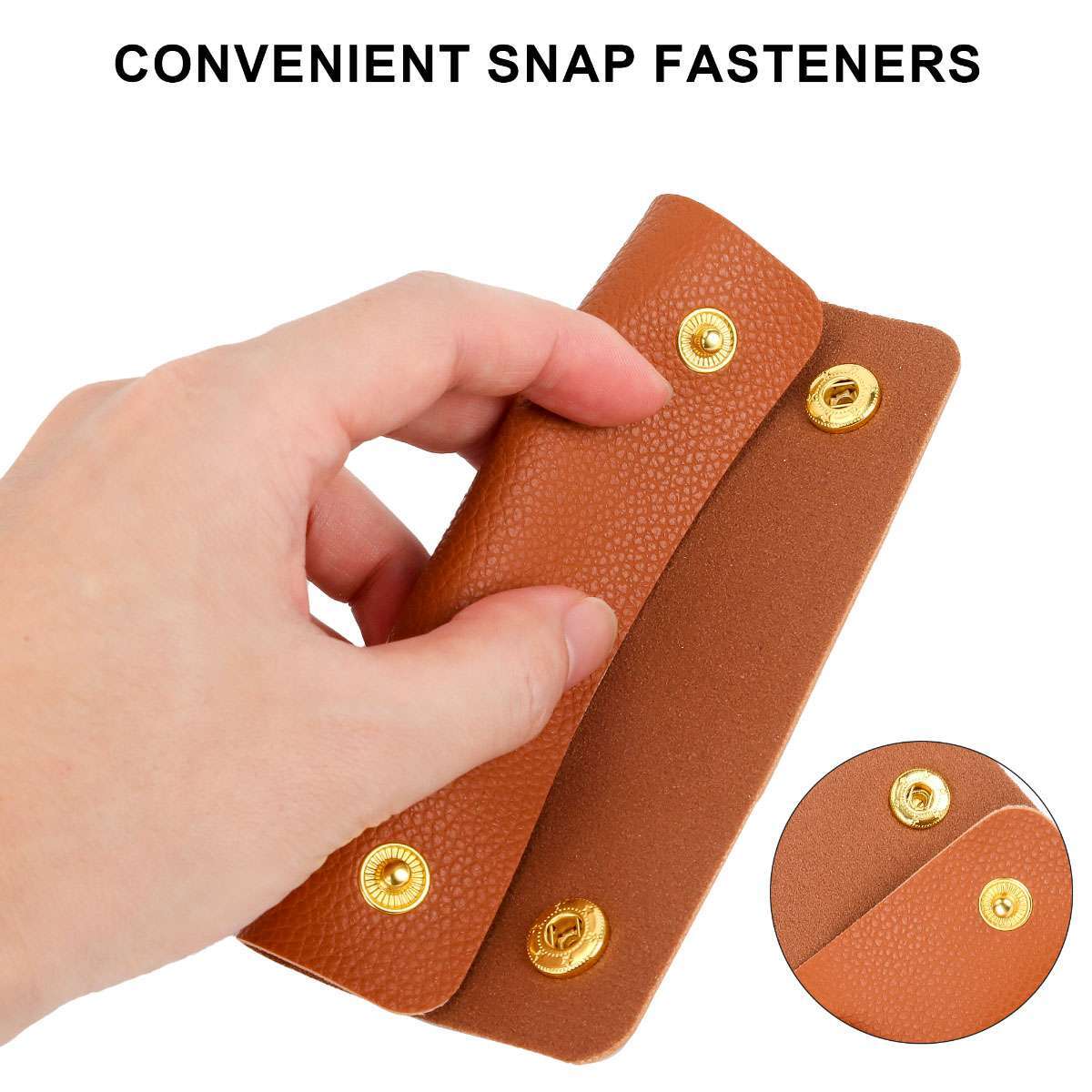 Leather Handbag Handle Wrap Cover Purse Strap Cover Replacement with Button SALE