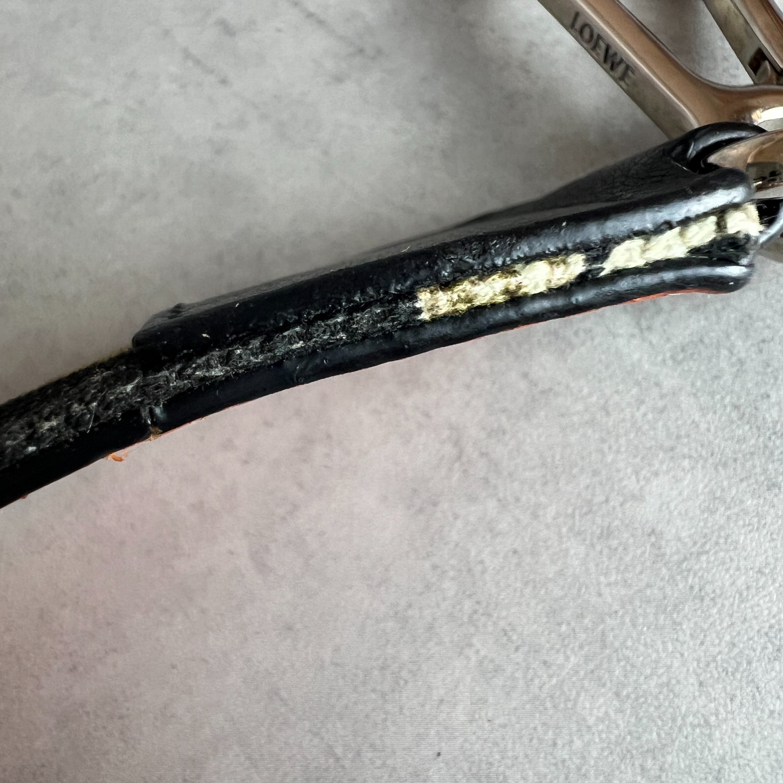 LOEWE Jacquard Leather Green Leaf William Morris Shoulder Strap Used From Japan