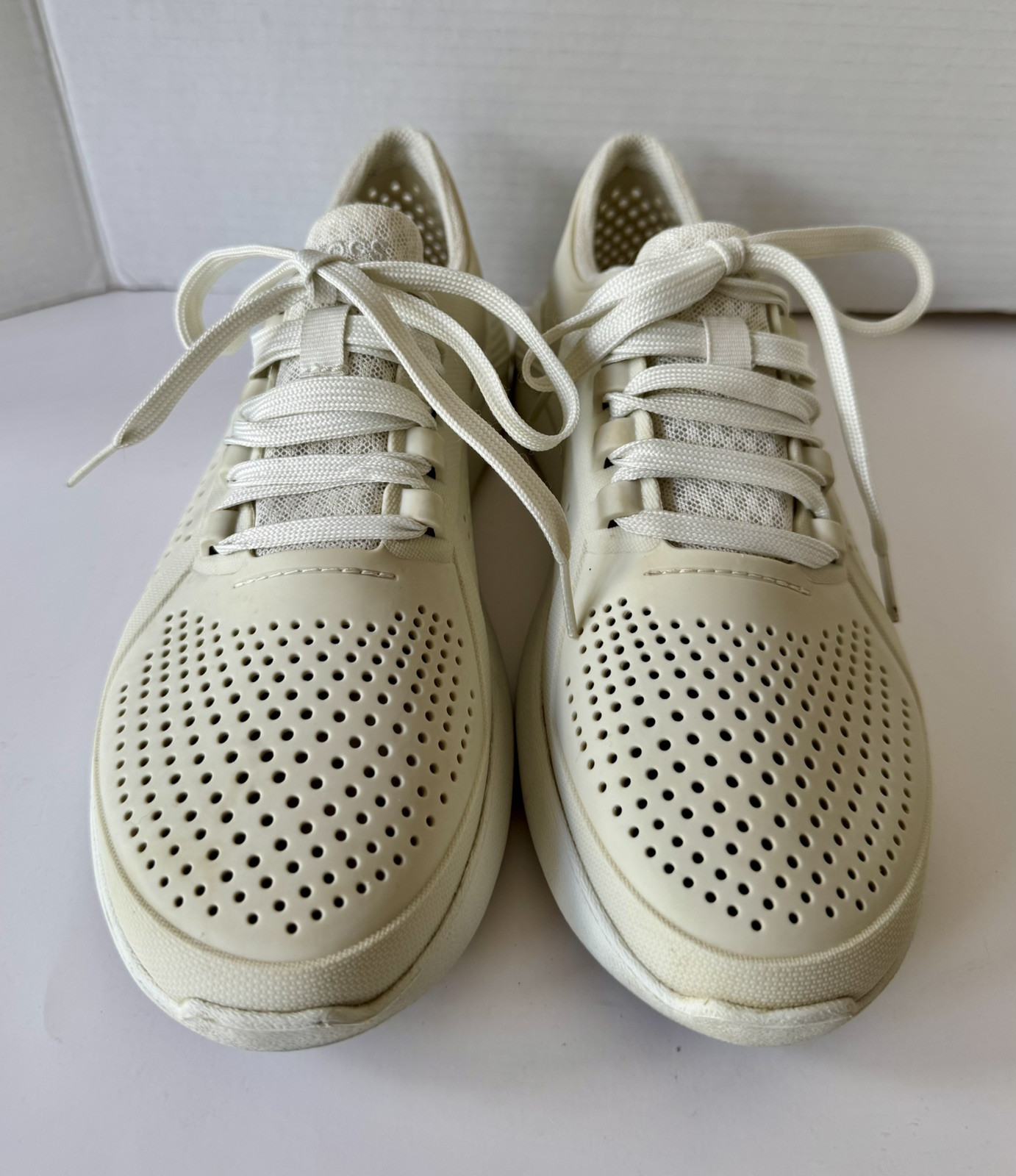 Crocs LiteRide 360 Pacer Almost White Ivory Shoes Sneakers Men’s 9 Women’s 11
