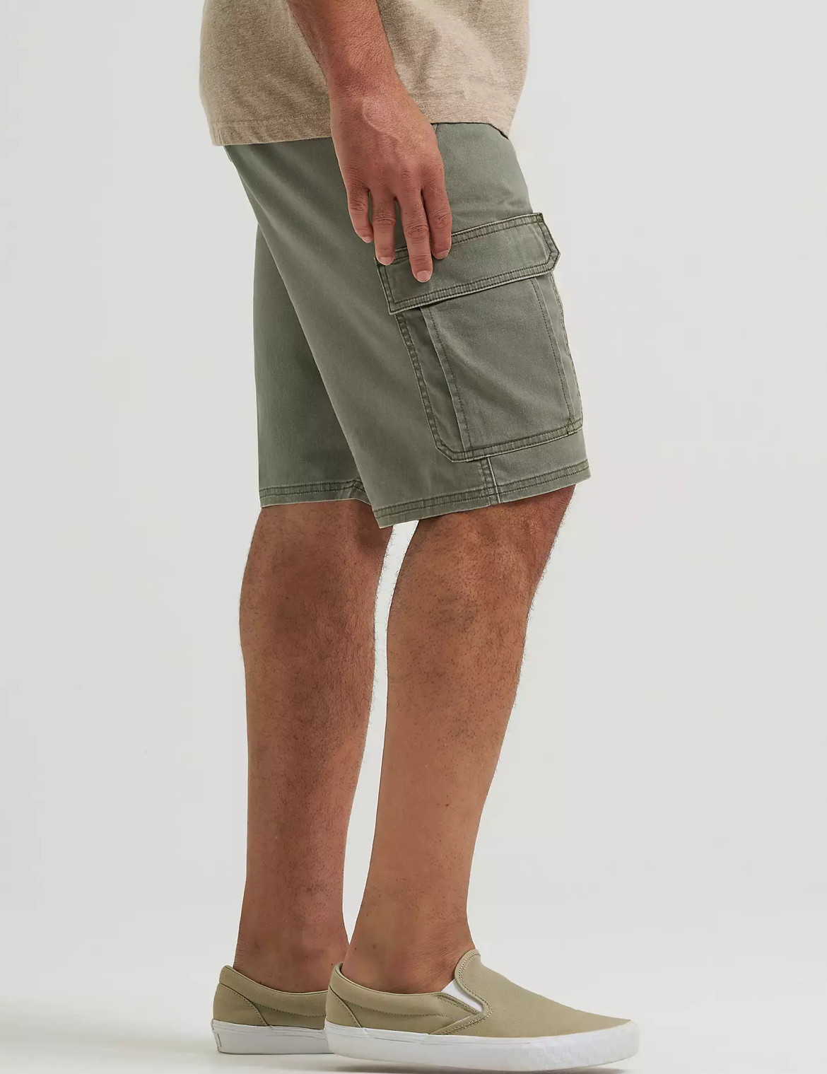 Men’s Wrangler Relaxed Fit Cargo Shorts w/ Stretch Olive Green CHOOSE SIZE 32-54
