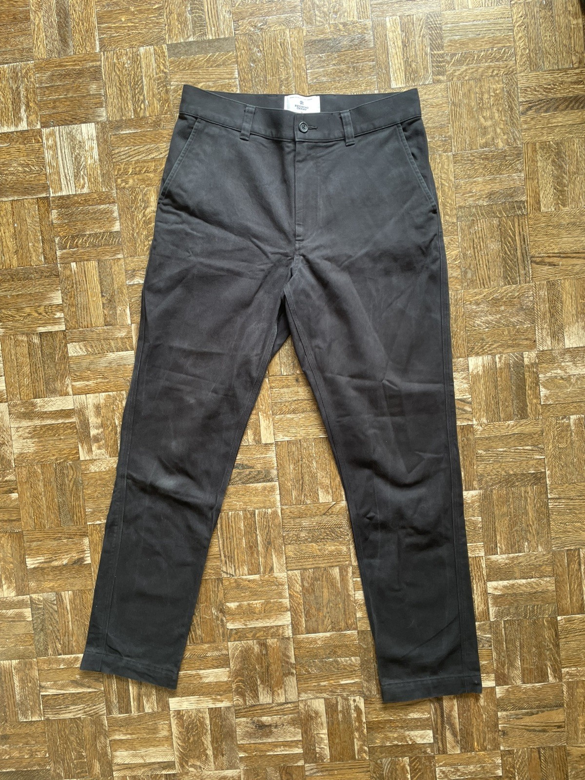 Reigning Champ Freshman Cotton Chino Pants Black RC 5455