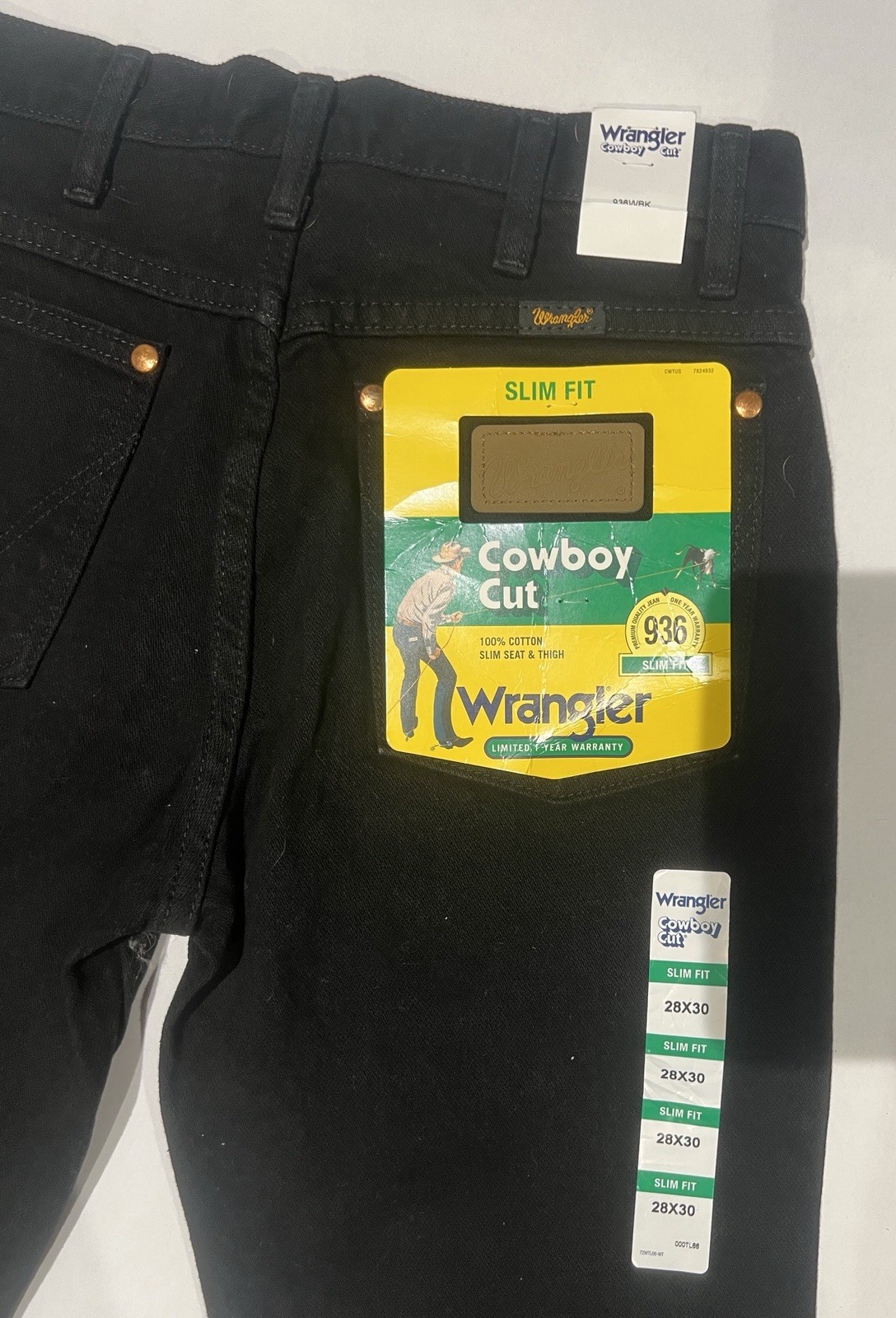 Wrangler 936 Slim Fit Cowboy Cut Bootcut Jeans | 28 X 30 | New