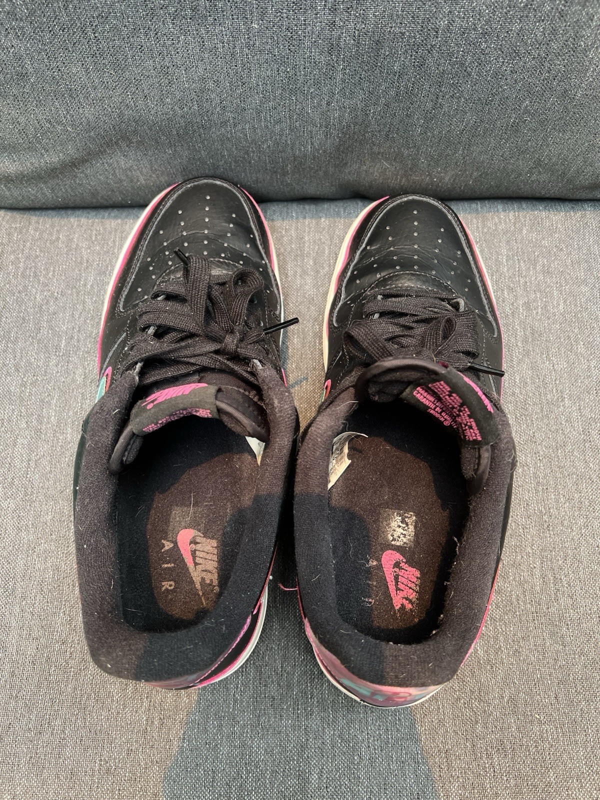 Nike Air Force 1 Low Black Pink Teal “South Beach” Retro Sneakers – Men’s 9.5