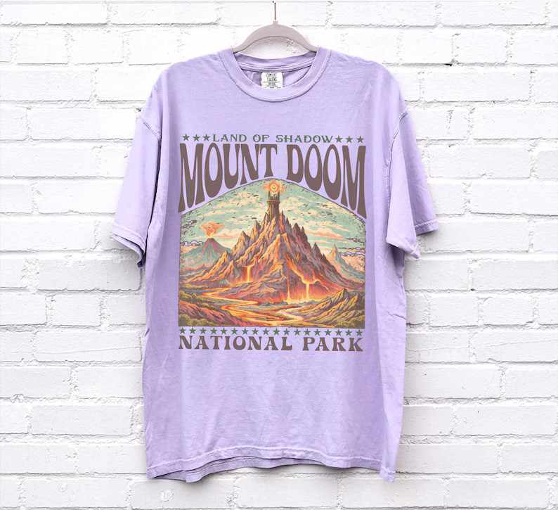 Doom Mountain National Park Comfort Tee Outdoors Hiking Nature