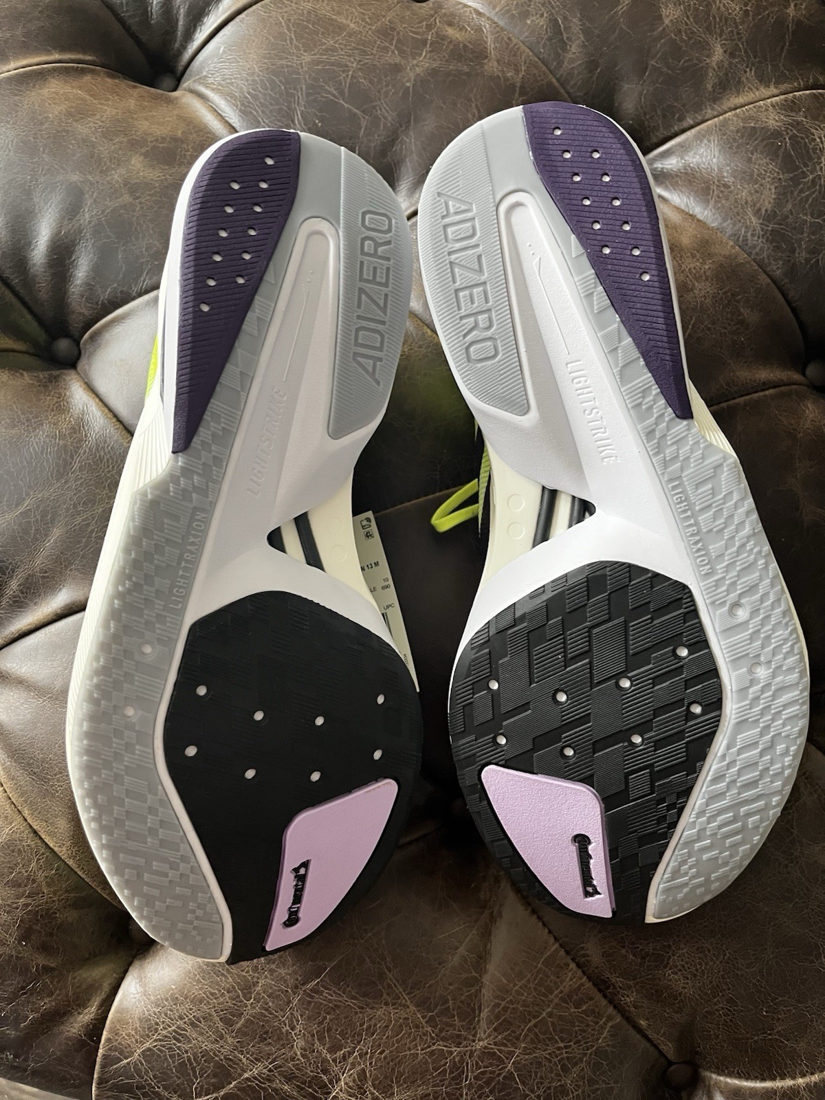 Adidas Boston 13 Solar Yellow/Aurora Plum/Powder Plum Men’s Size 10.5