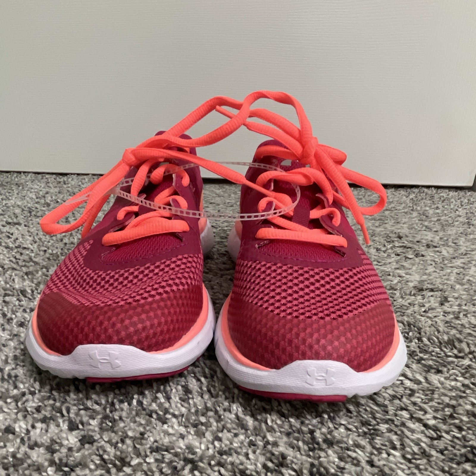 Under Armour Youth Micro Sneakers Pink/Neon Orange US Size 4Y