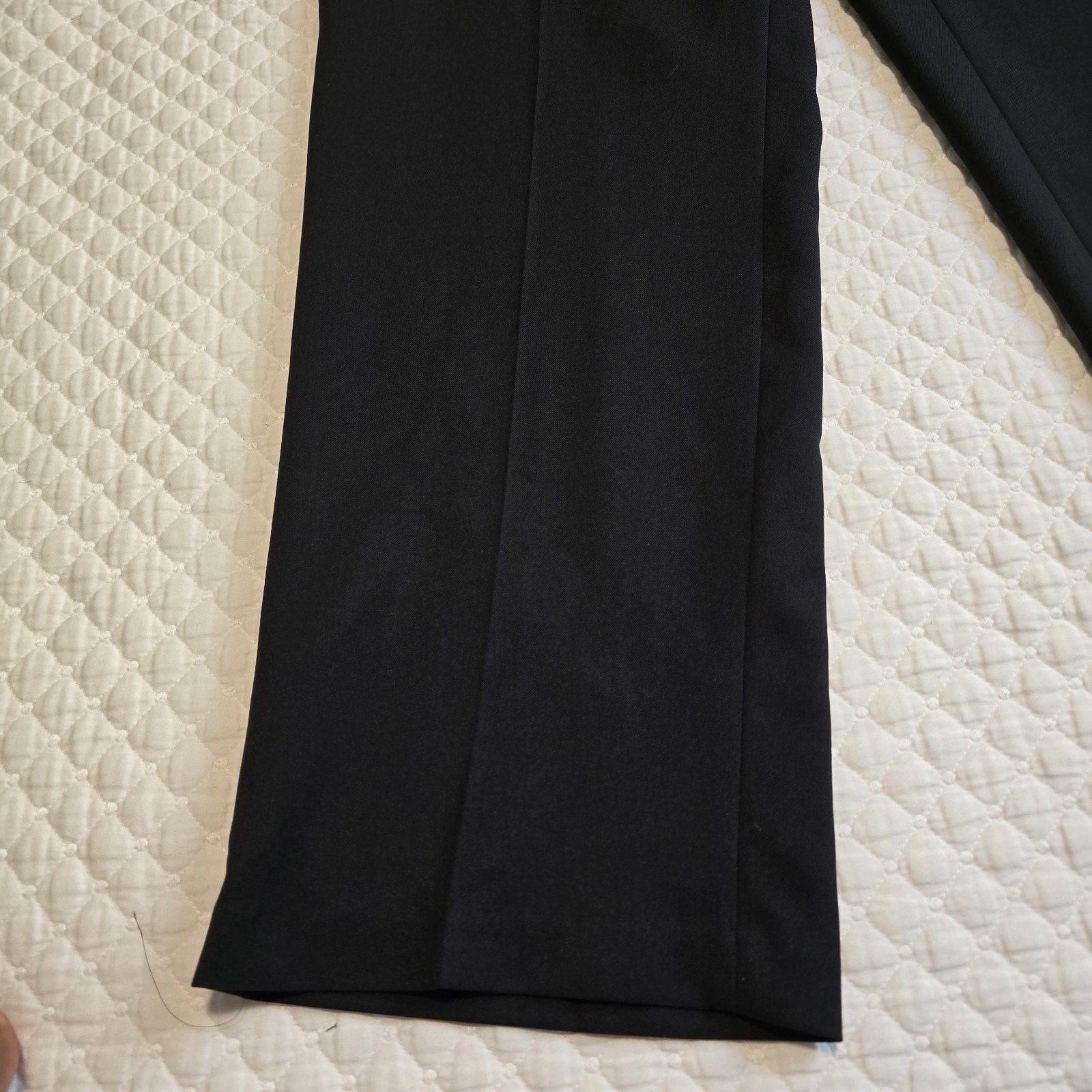 Haggar Mens Tailored Fit Travel Performance Suit Pants Black 38×30 WPL386