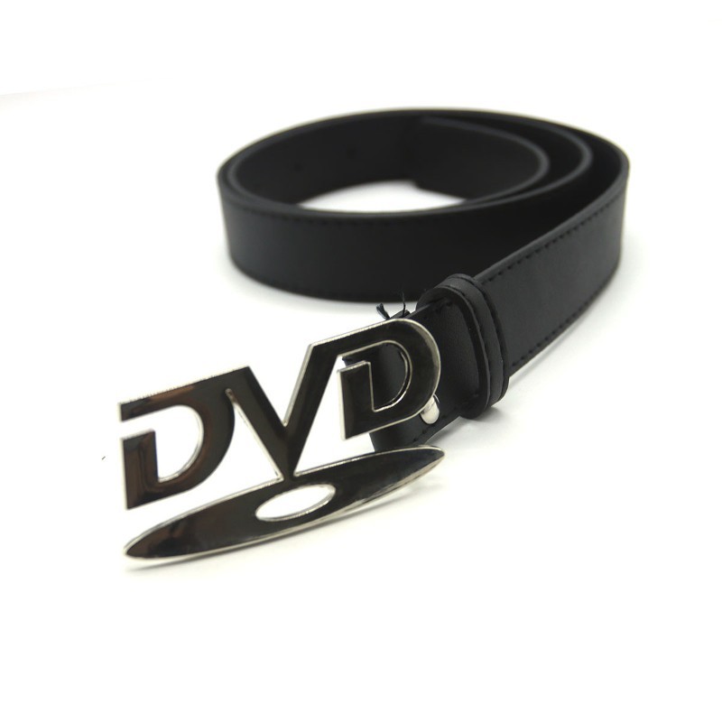 DVD Belt Buckle Unisex Y2K Skate Swag Retro Aesthetic Punk Leather Waistband Coo