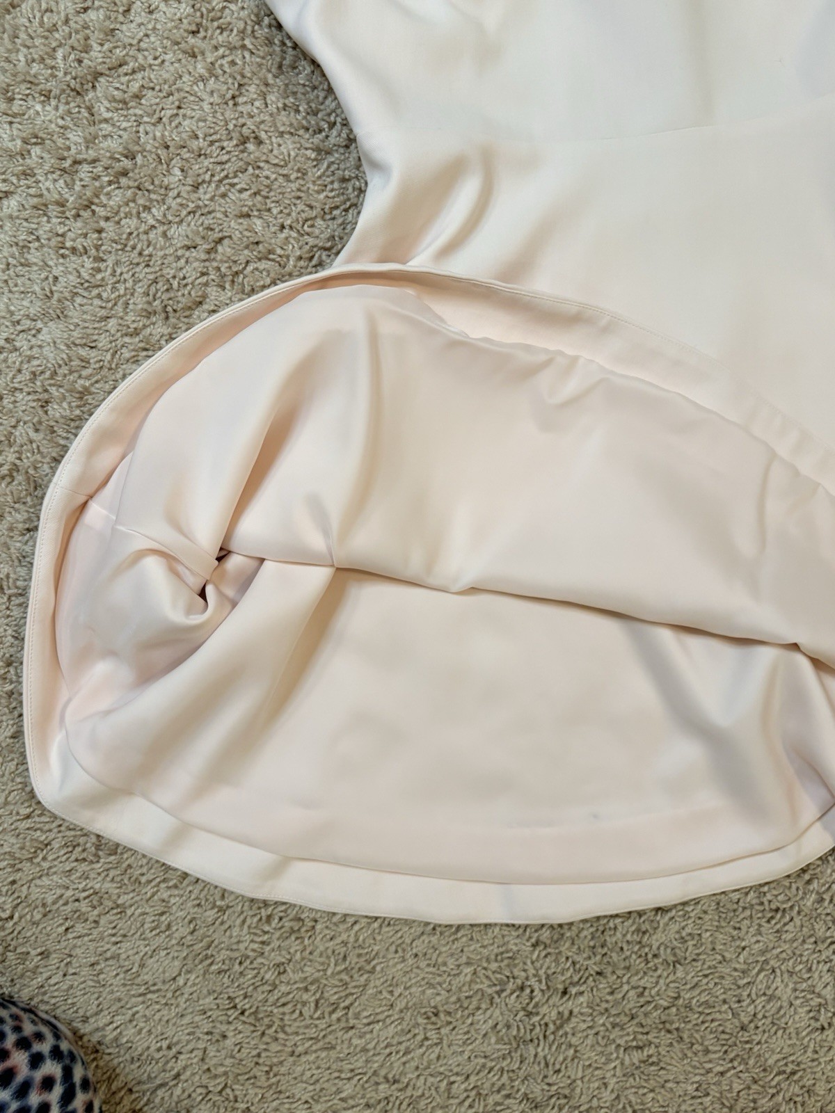 Elizabeth and James Britt Dress Size 8 Blush Pink Open Back Bow Fit Flare