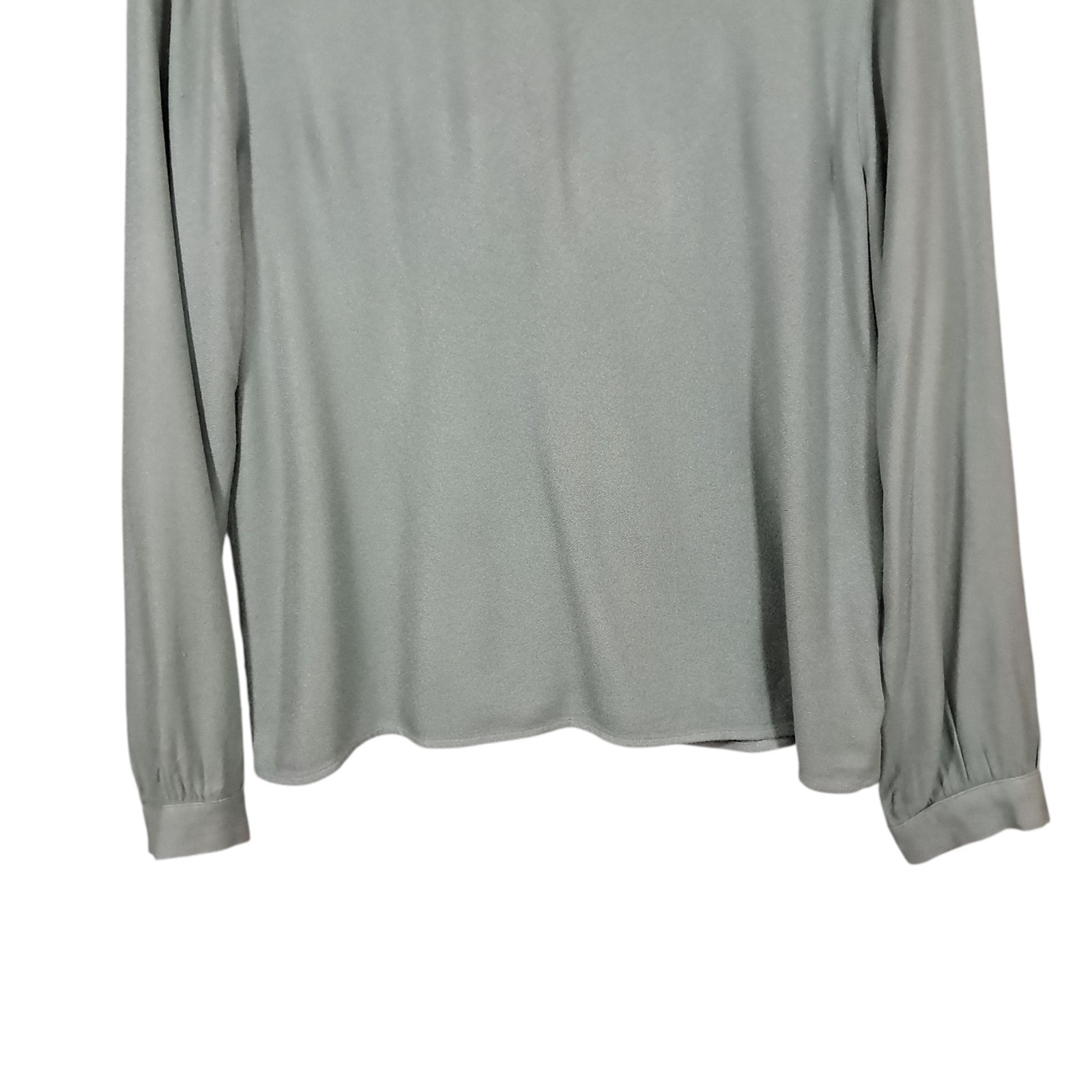 Cloth & Stone Womens Top Small Tie Back Long Sleeve Seafoam Oversized Office