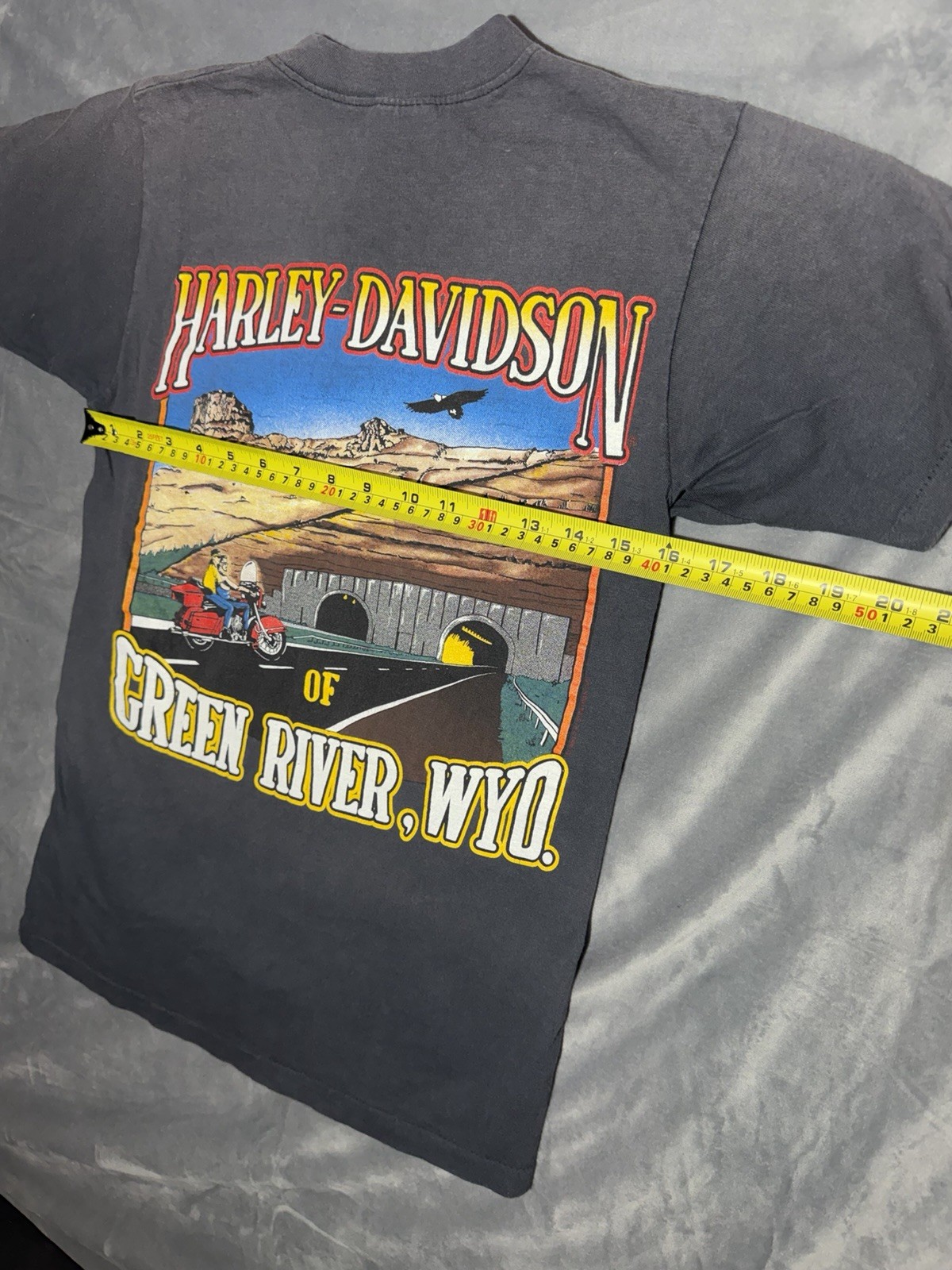 1990 Harley Davidson T shirt Green River, Wyoming. R.K.Stratman