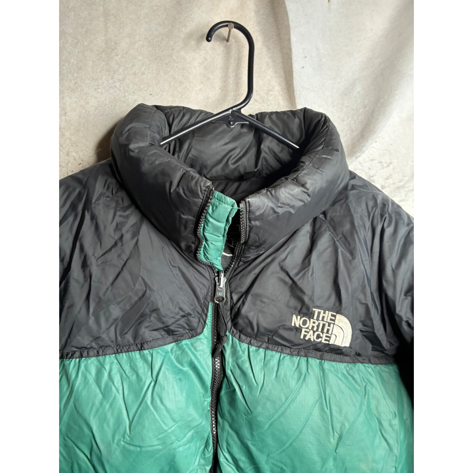 The North Face Nuptse 700 Down Puffer Jacket Green Black NF002YO Mens Xxl