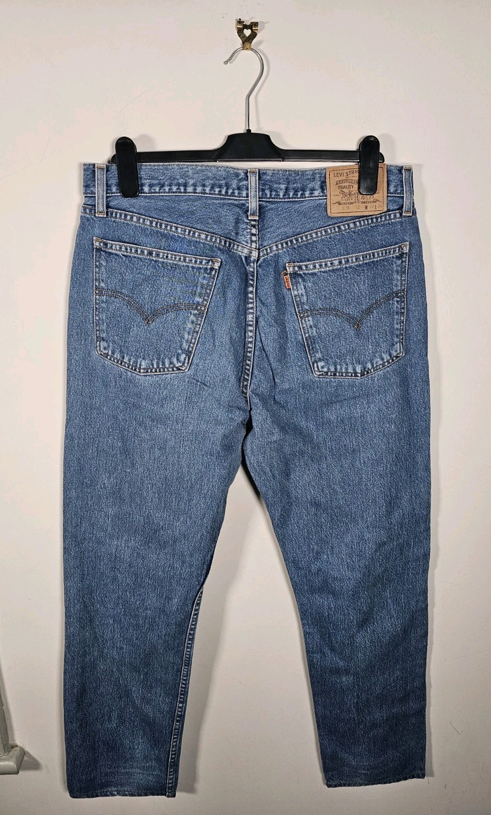 Vintage Levi’s 615 Orange Tab Jeans Men’s 34×31 Blue 1990’s Straight Leg