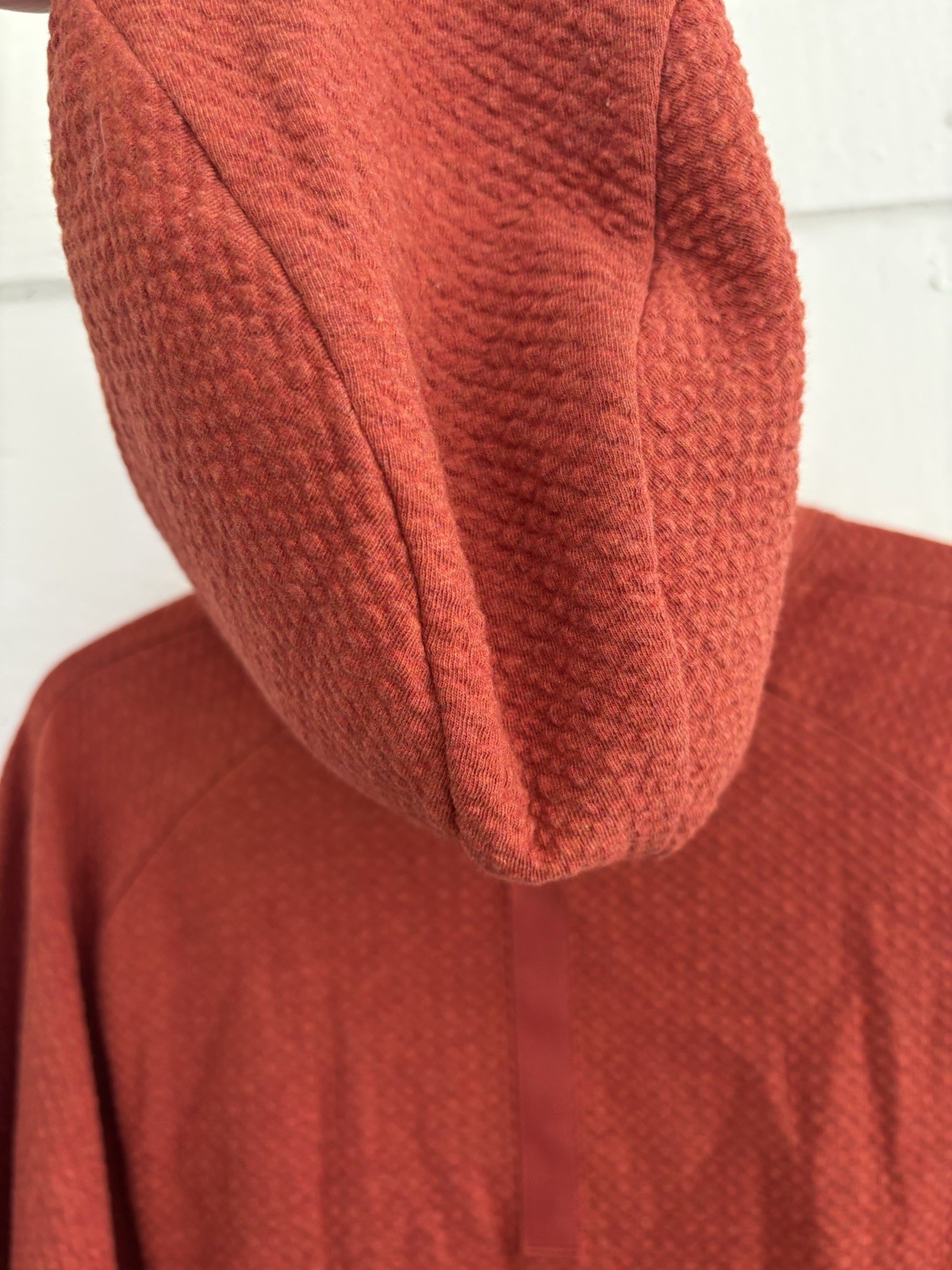Lululemon At Ease Pullover Hoodie Burnt Orange Red Size L Athletic Loungewear