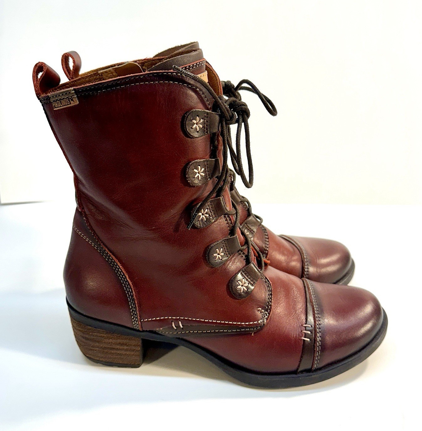 Pikolinos Olmo 838-9232 Leather Boots EU 39 US 8.5 Original Box Worn Once