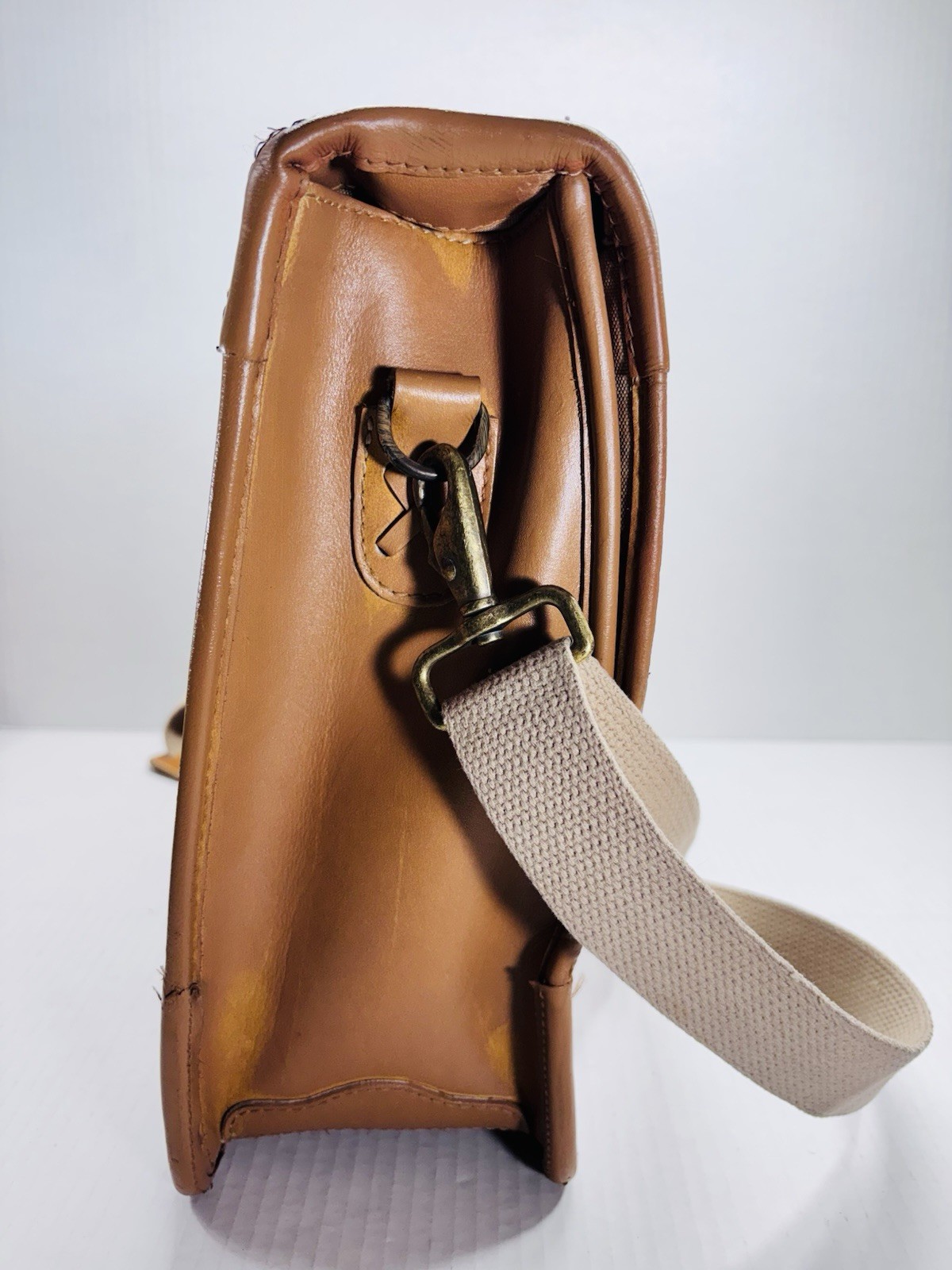 Rawlings Baseball Glove Bag Briefcase Leather Carry-On Travel Tan Vintage