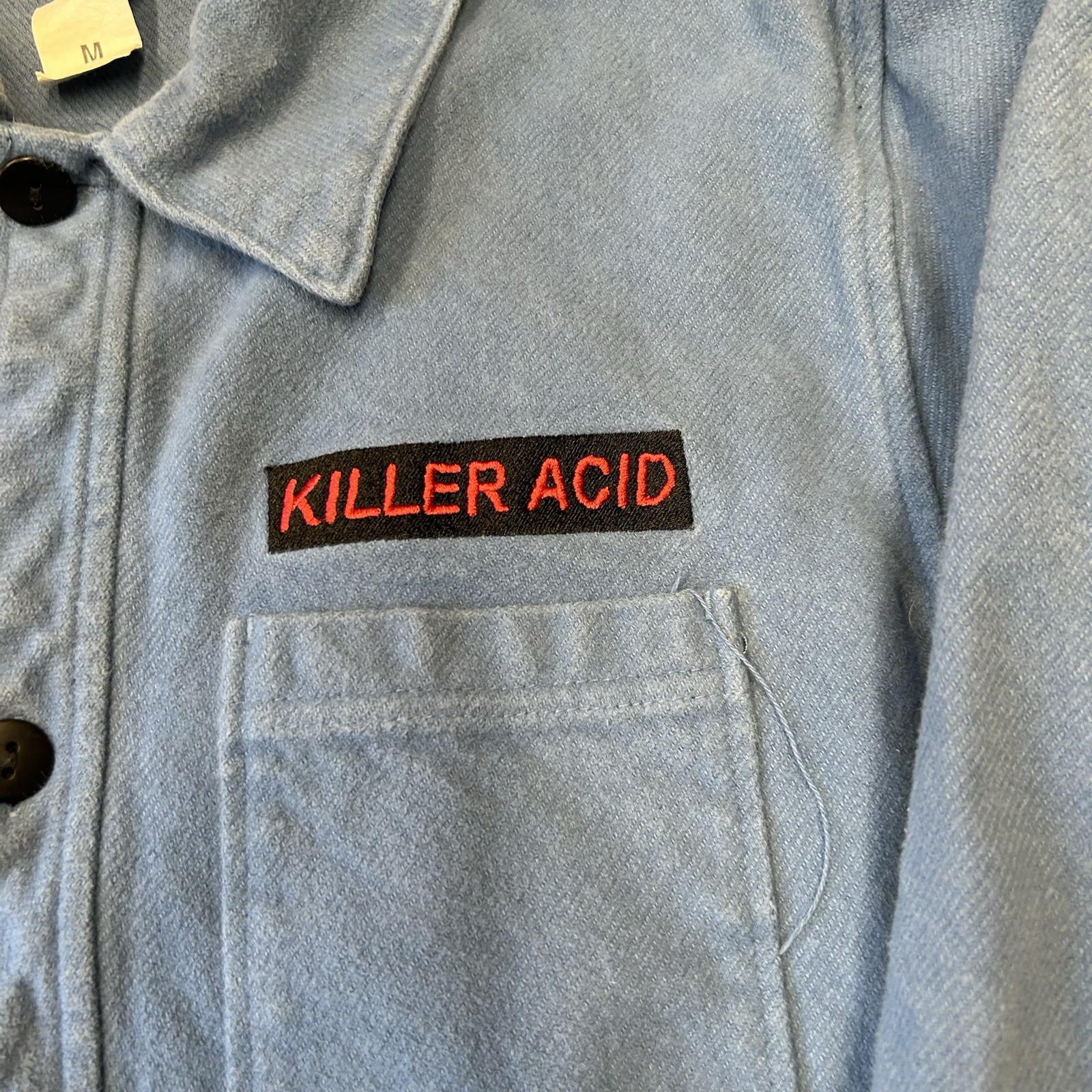 RARE Killer Acid Work All Day Then You Die Shirt Small Heavyweight Embroidered M