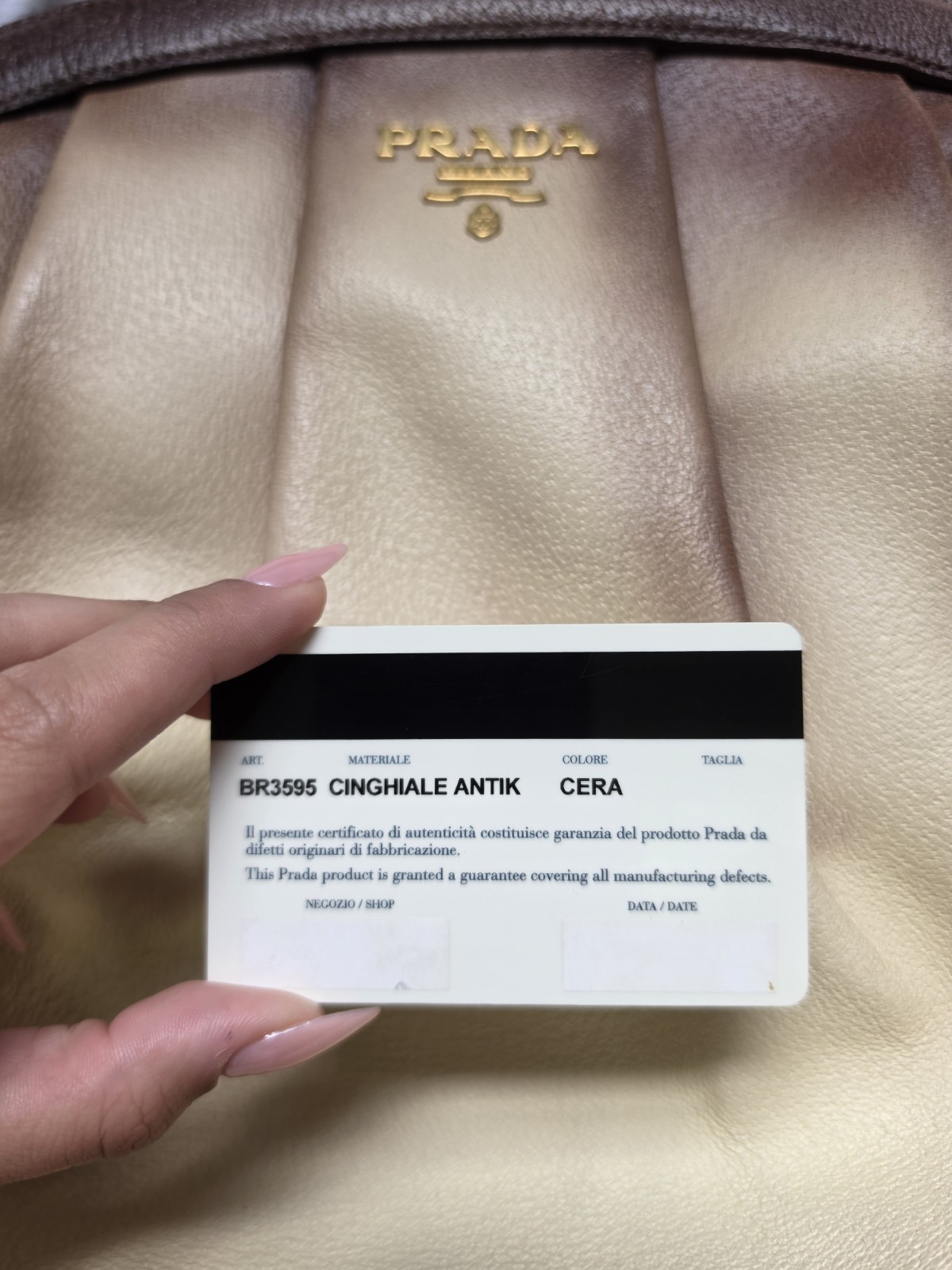 Prada Cinghiale Medium Pleated Frame Satchel Bag