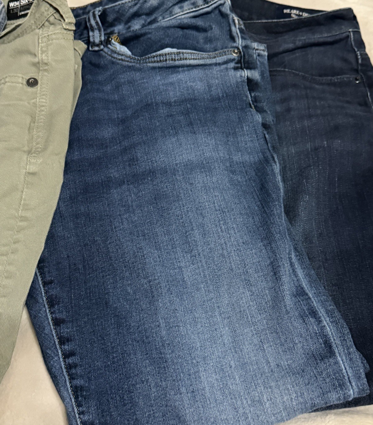 Lot of 5 Buffalo David Bitton Jeans Mens 34×30 33×30