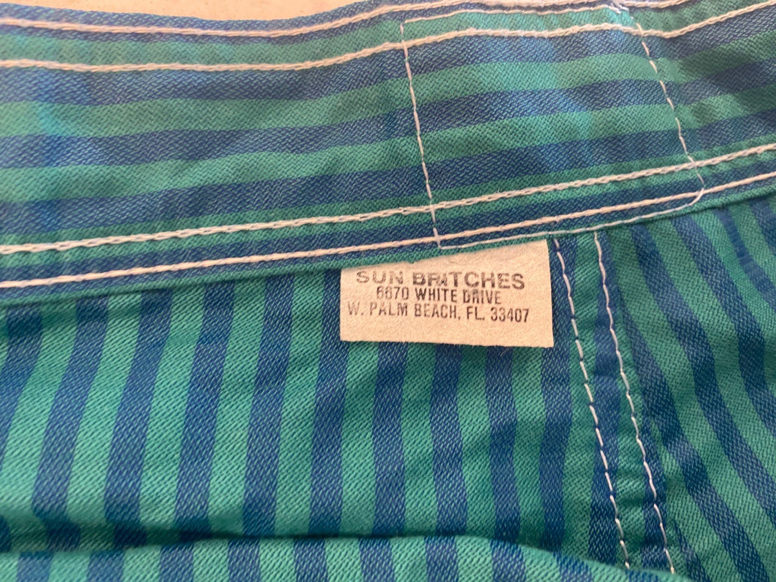 Sun Britches Mens Shorts 34 USA Made in W Palm Beach FL Vintage 70s