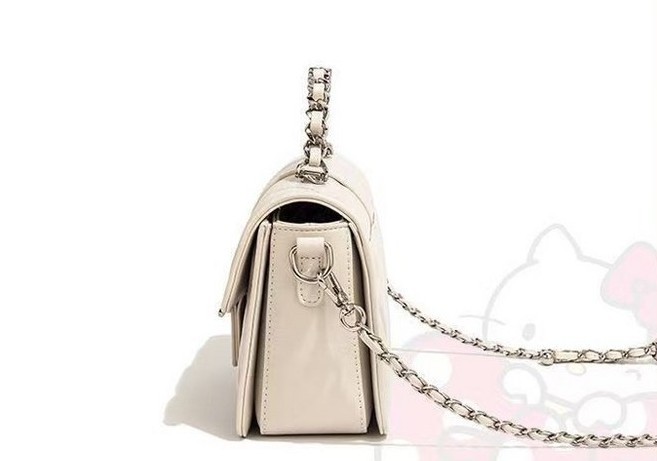 Sorpci Hello Kitty Large Crossbody Bag Quilted Shoulder Chain Tote Purse New