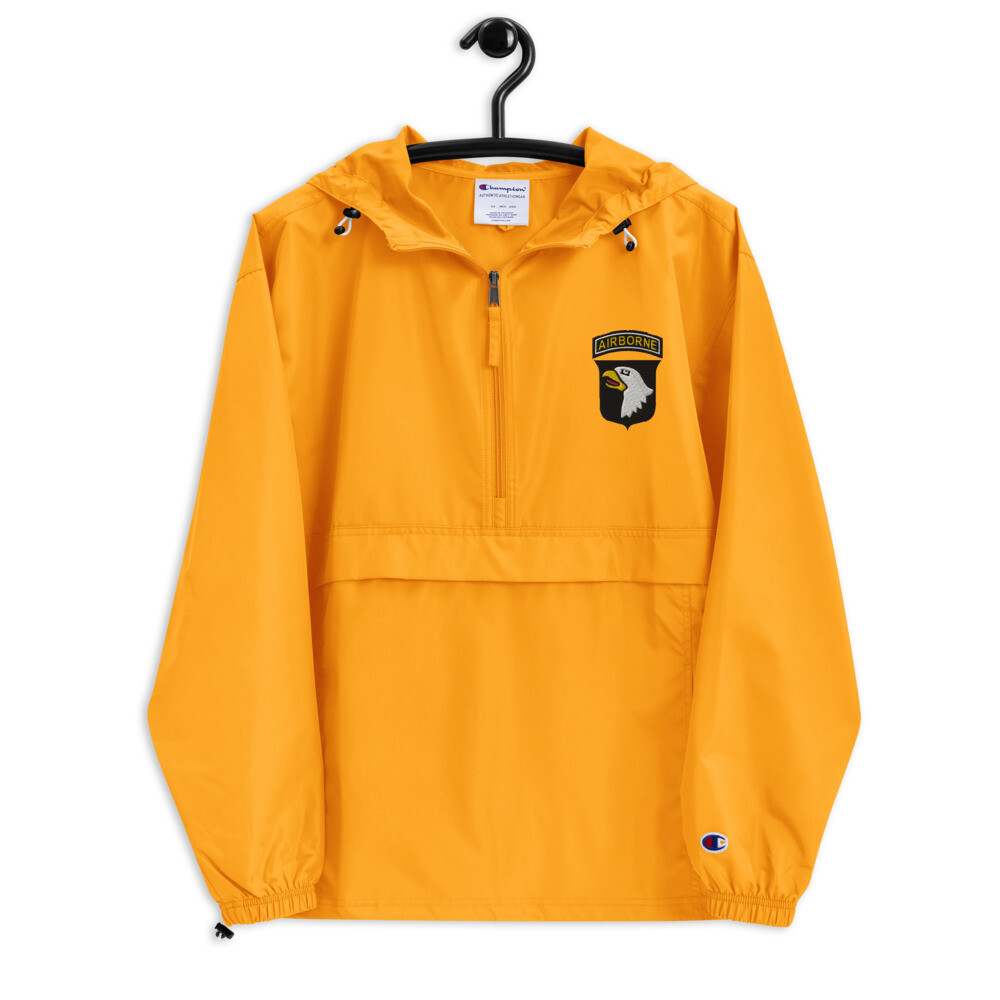 101st Airborne Embroidered Champion Packable Jacket