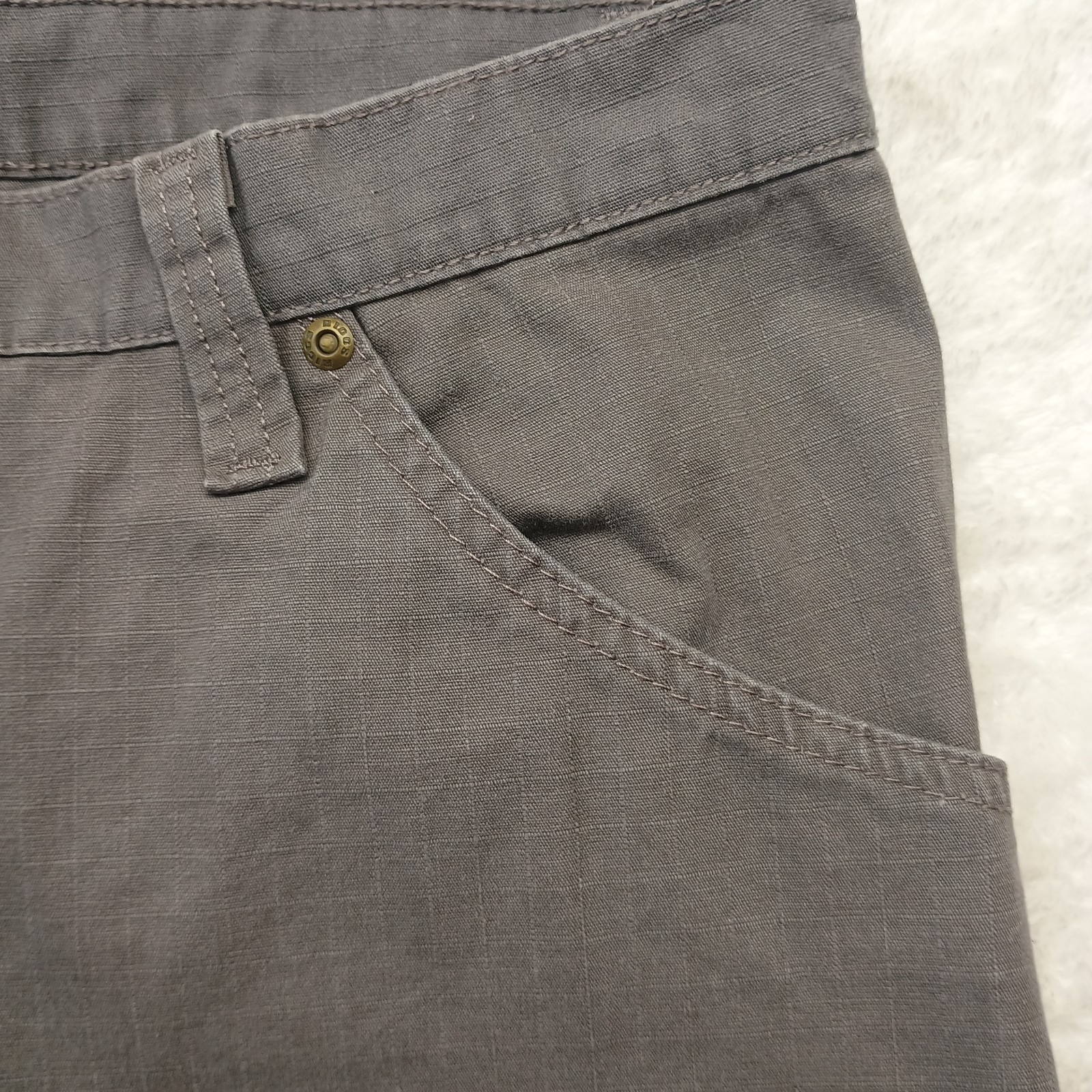 Wrangler Riggs Workwear Ripstop Pants Men’s 46×30 Gray Relaxed 103W020ST