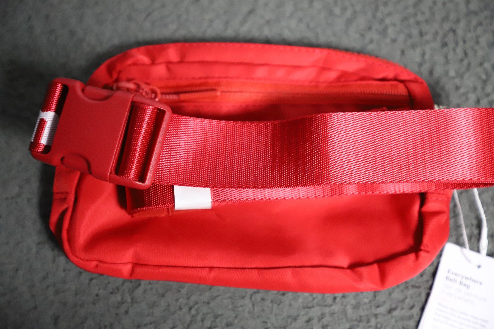 RARE Lululemon Everywhere Belt Bag Red Wordmark Logo Employee Edition NWT